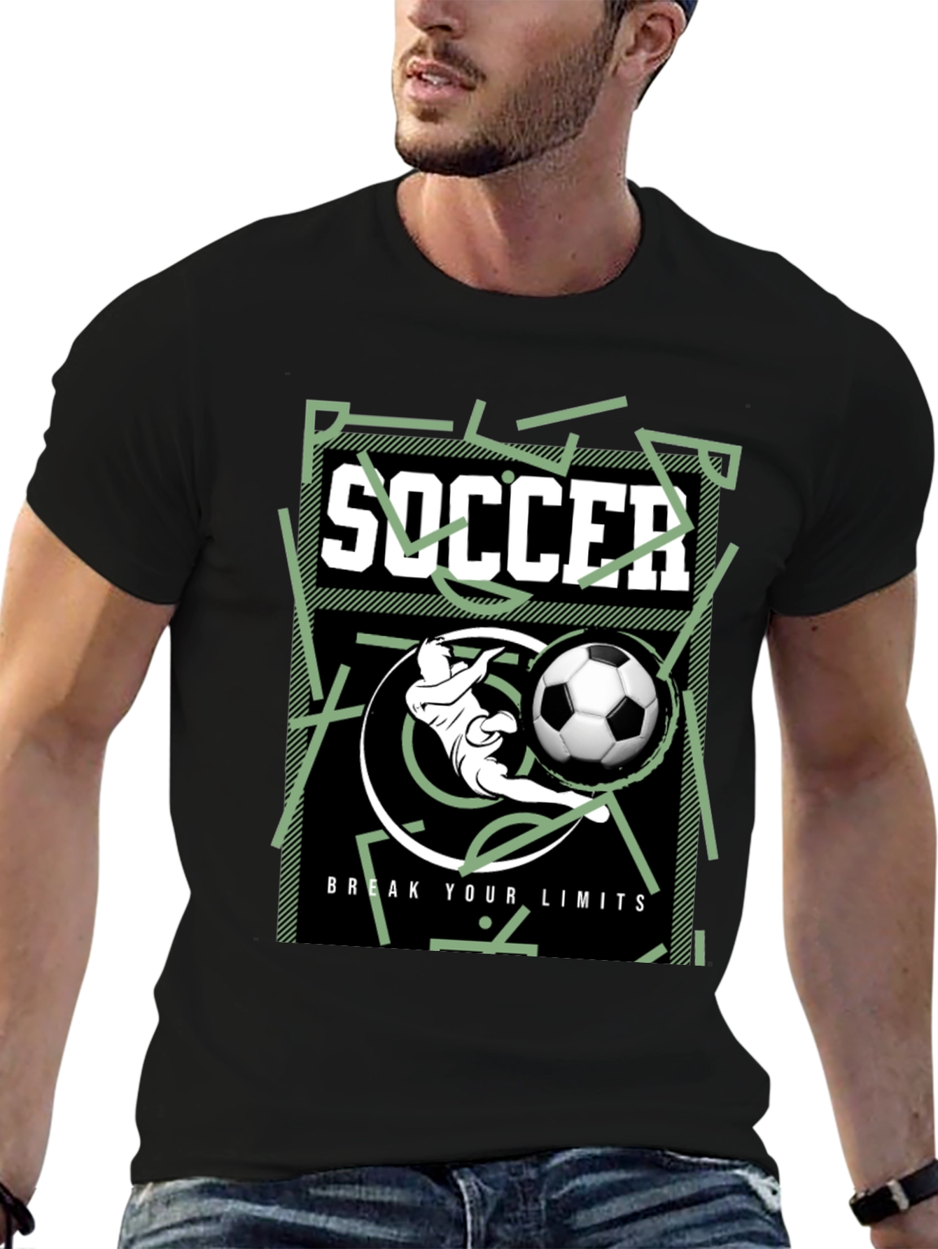 Soccer Graphic T-Shirt - Break Your Limits