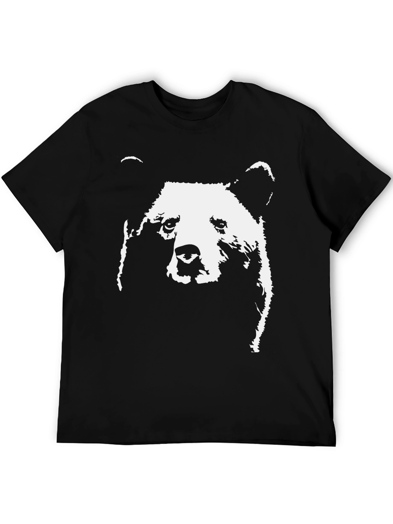 Bear Graphic T-Shirt - Black