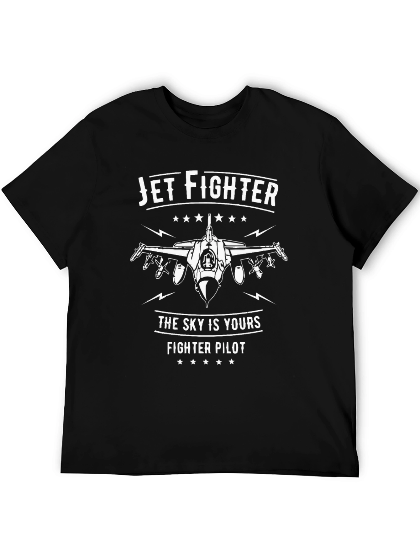 Jet Fighter Pilot Graphic T-Shirt - Sky is Yours