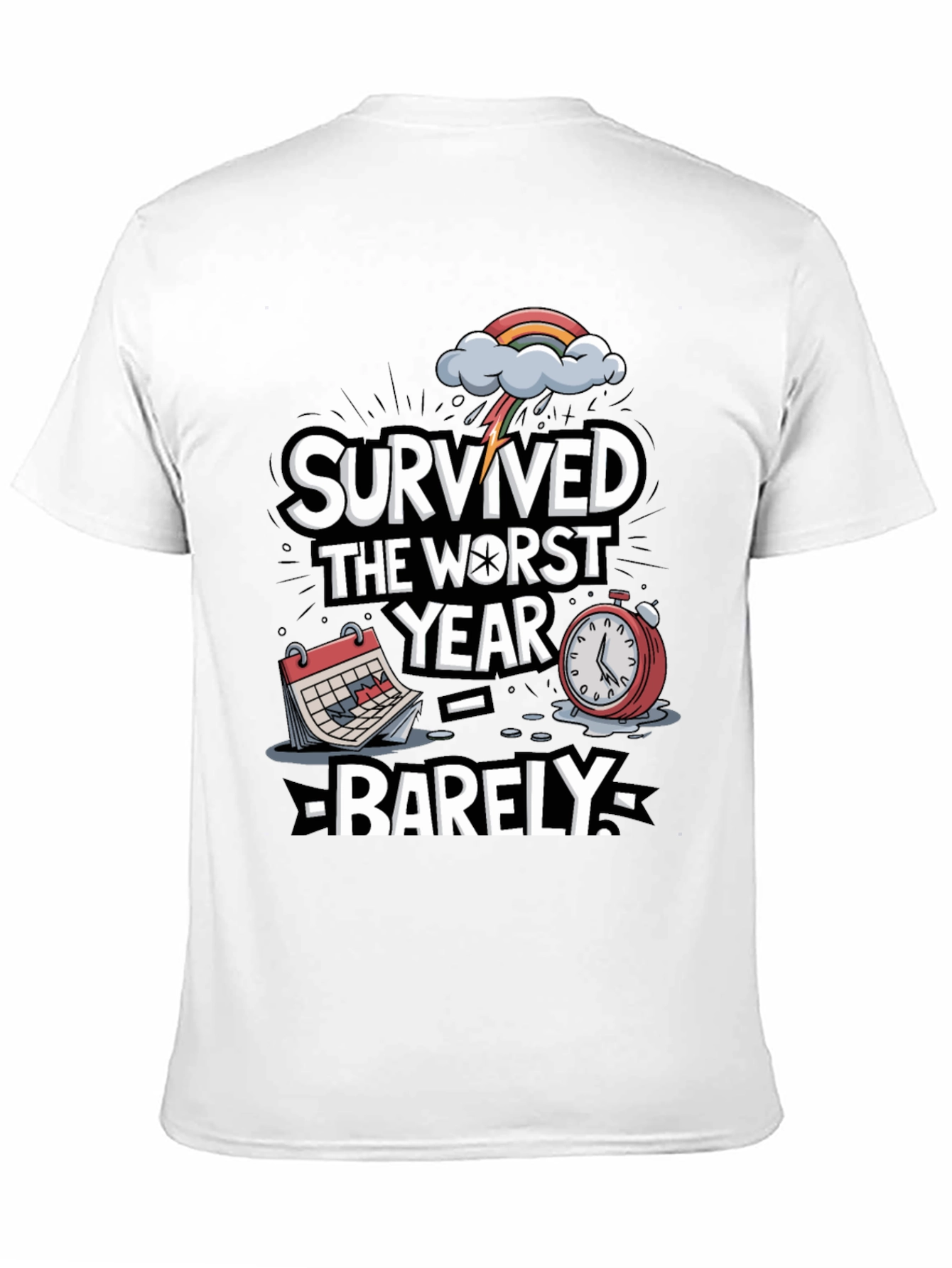 Survived the Worst Year Barely Graphic T-Shirt