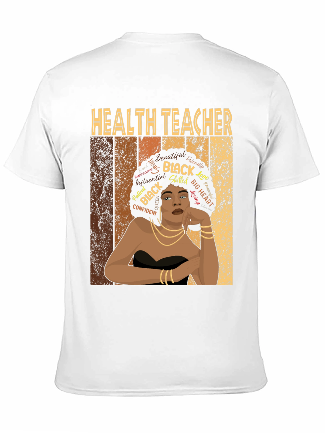 Health Teacher Black Woman T-Shirt