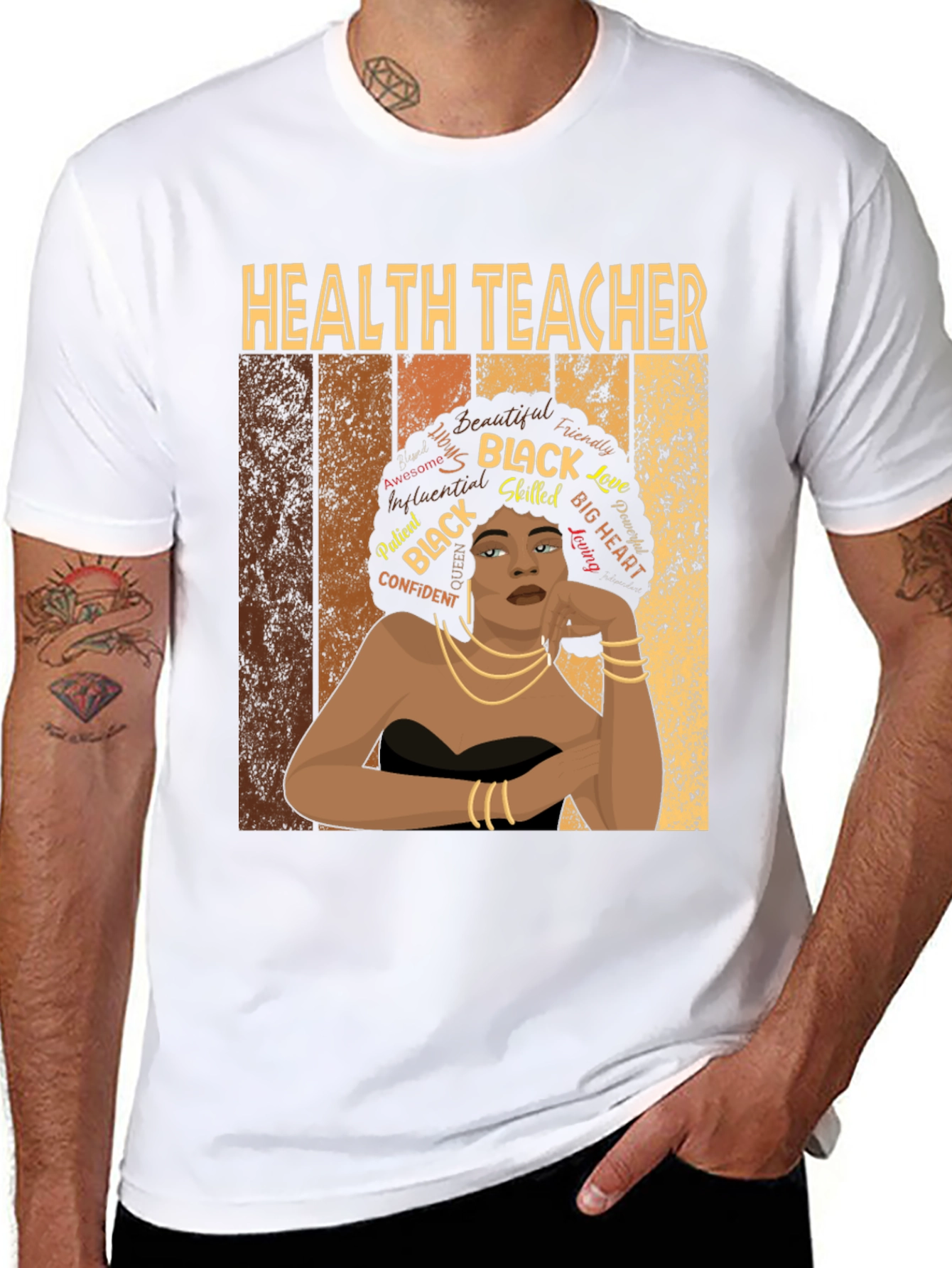 Health Teacher Black Woman T-Shirt