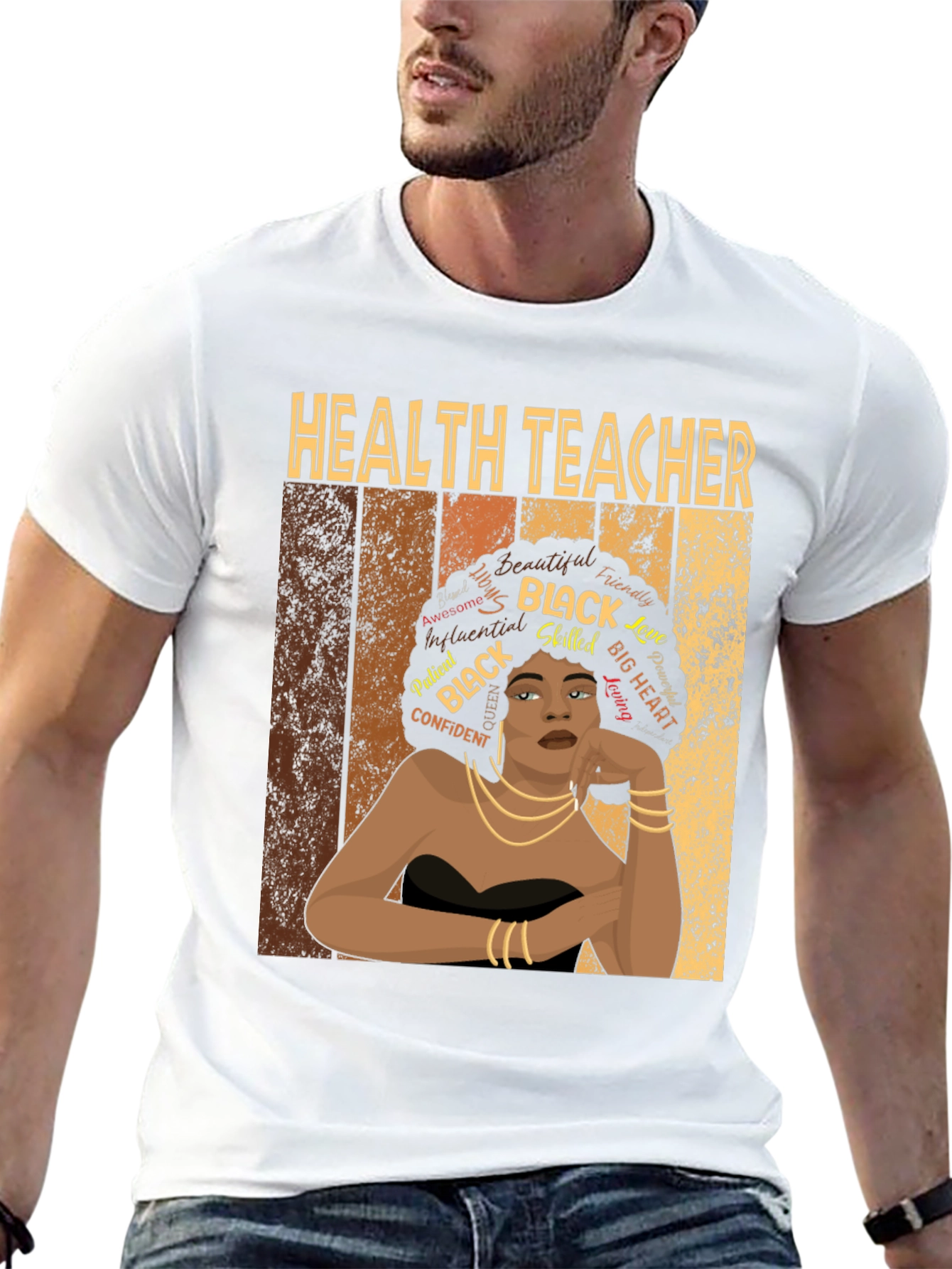 Health Teacher Black Woman T-Shirt