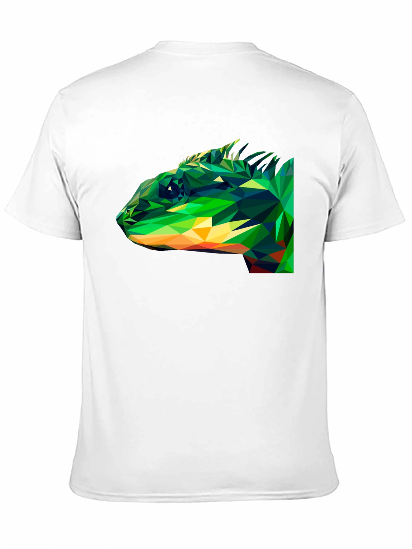 Geometric Lizard Graphic Tee - Mens Black T-Shirt