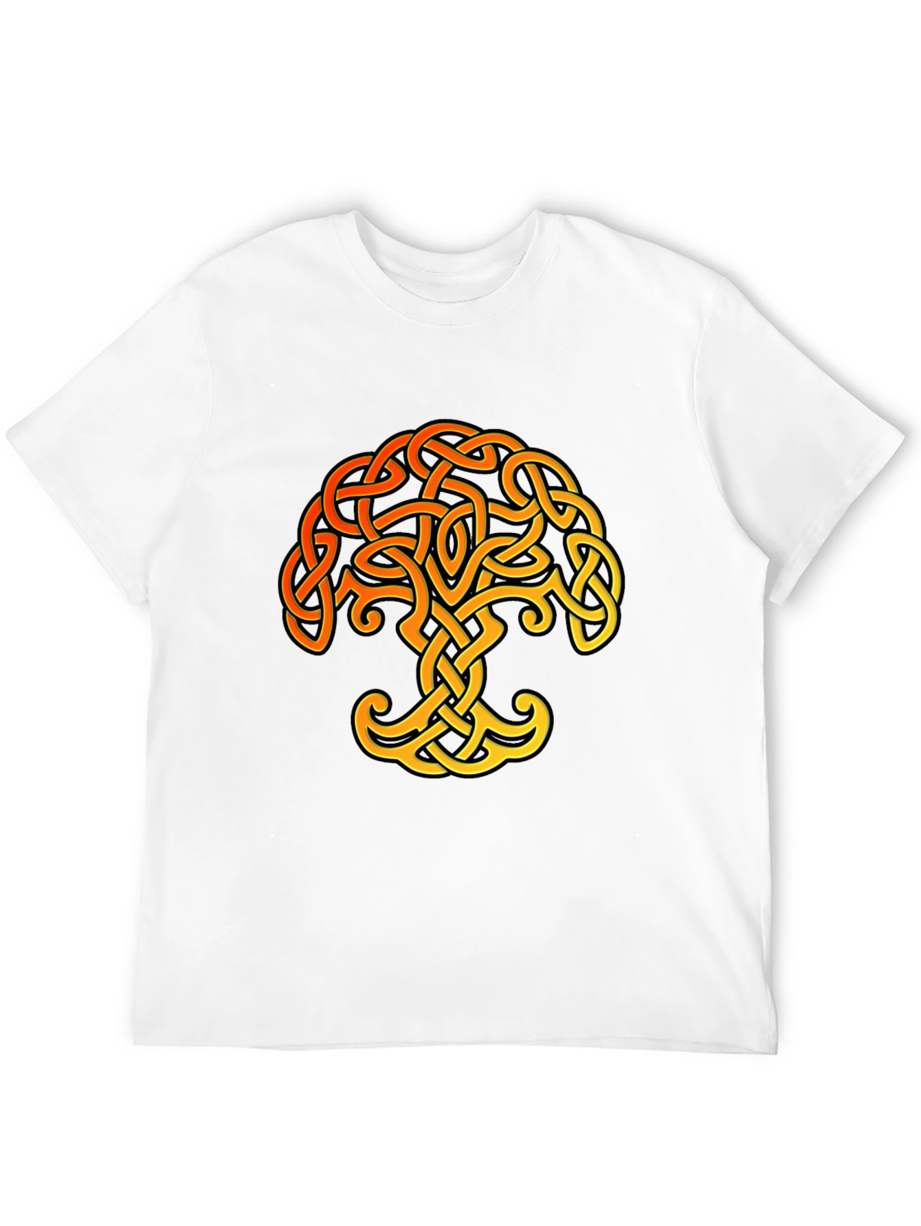 Celtic Knot Tree of Life Black T-Shirt