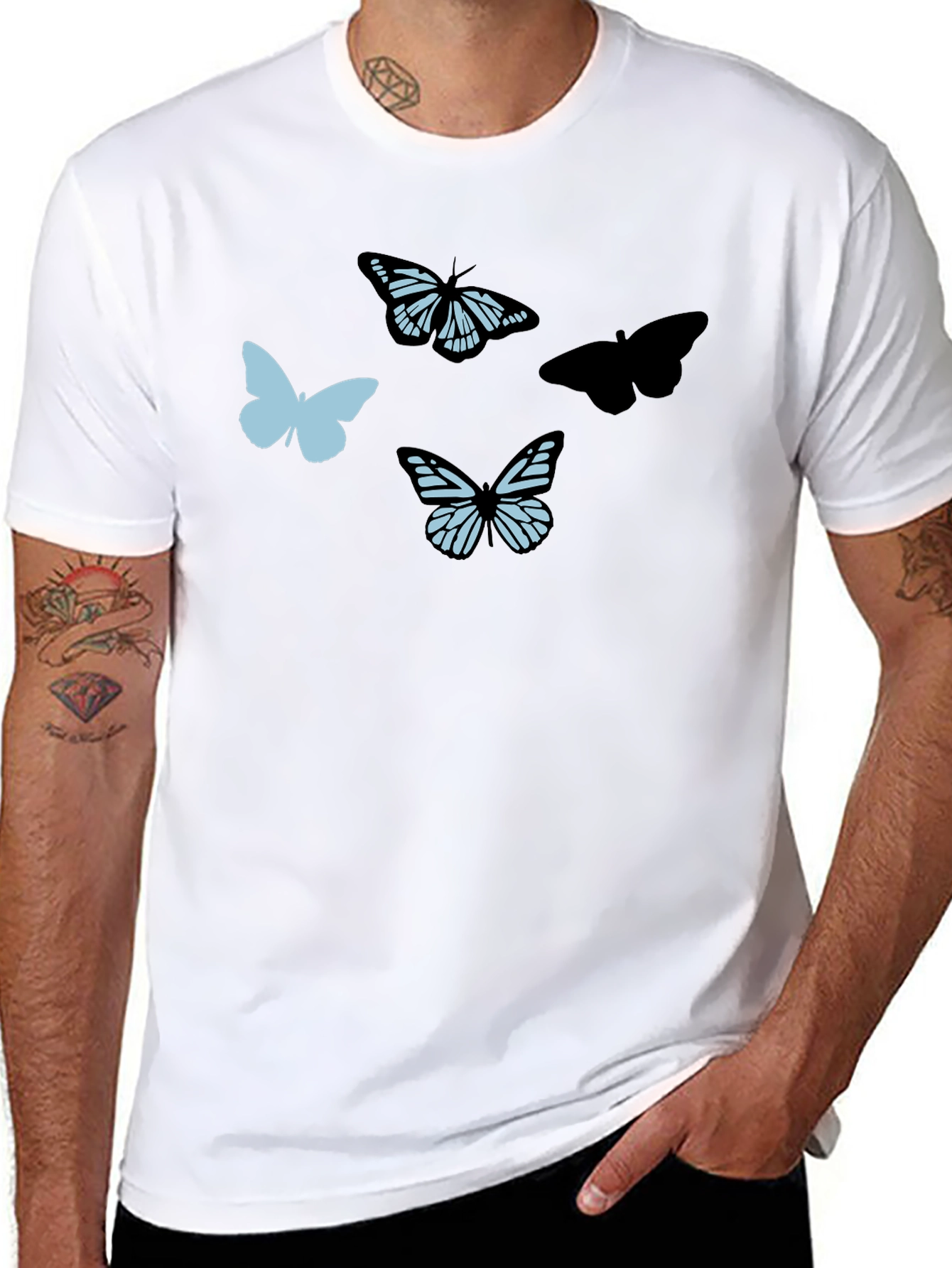 Butterfly Graphic T-Shirt - Trendy Casual Tee