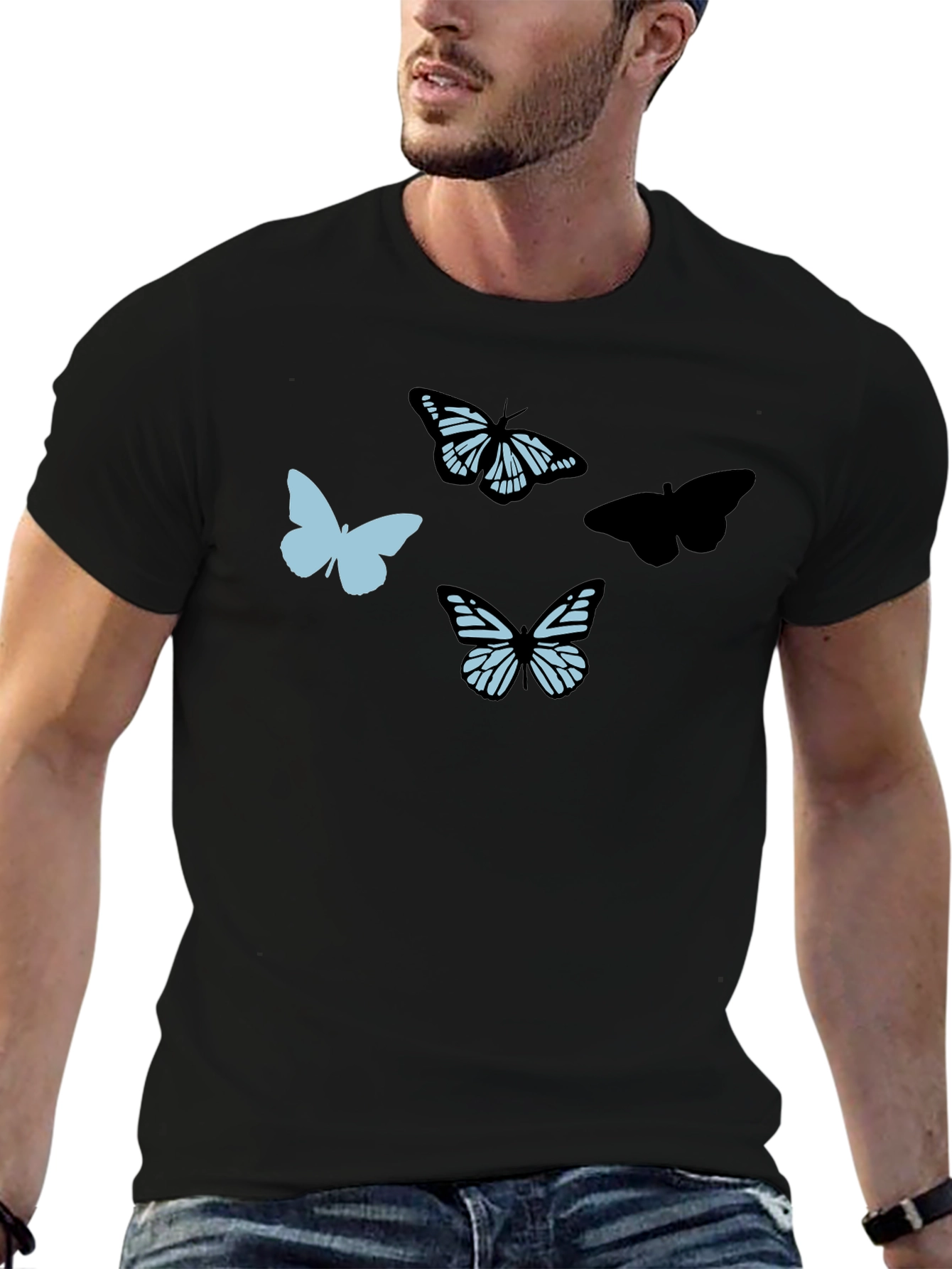 Butterfly Graphic T-Shirt - Trendy Casual Tee