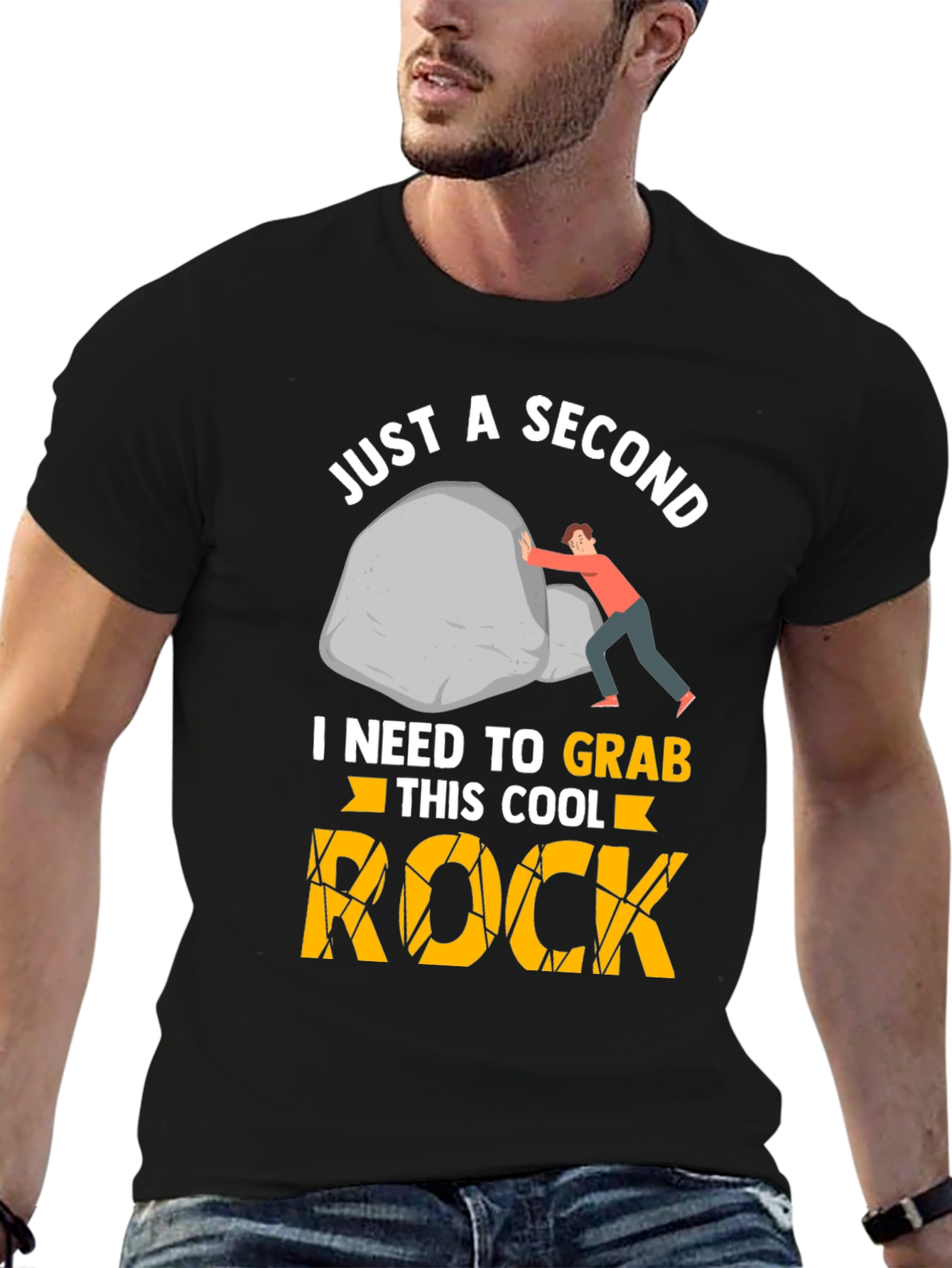 Just A Second Cool Rock Graphic Tee