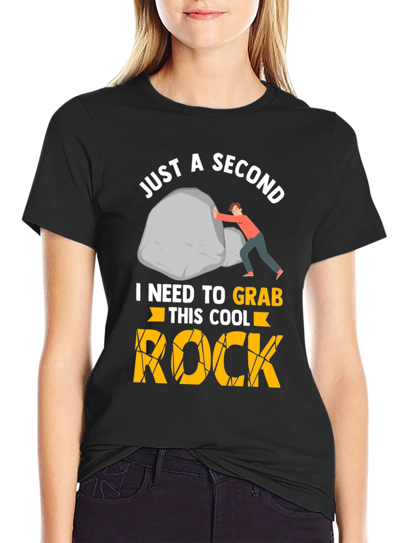 Just A Second Cool Rock Graphic Tee