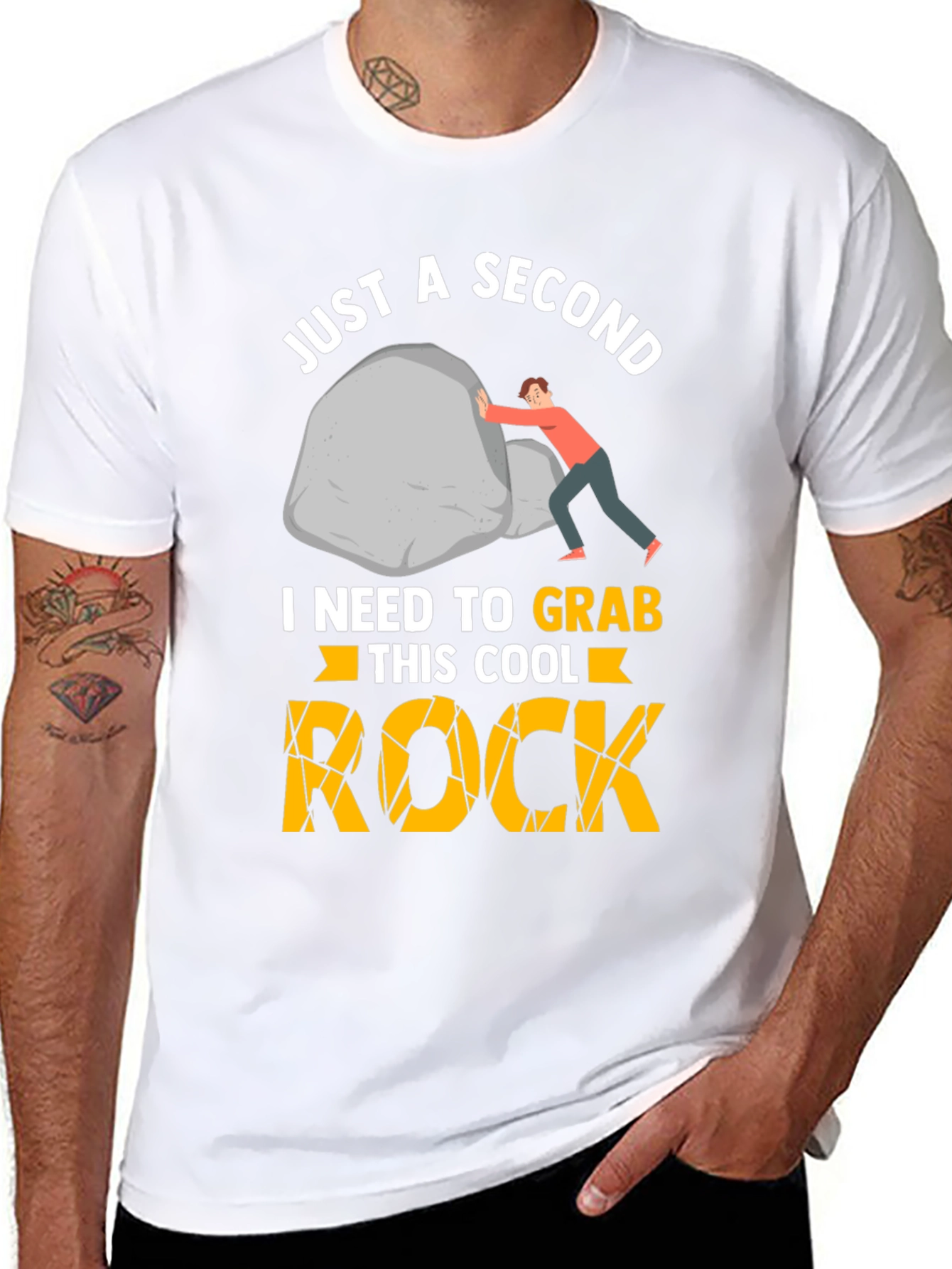Just A Second Cool Rock Graphic Tee