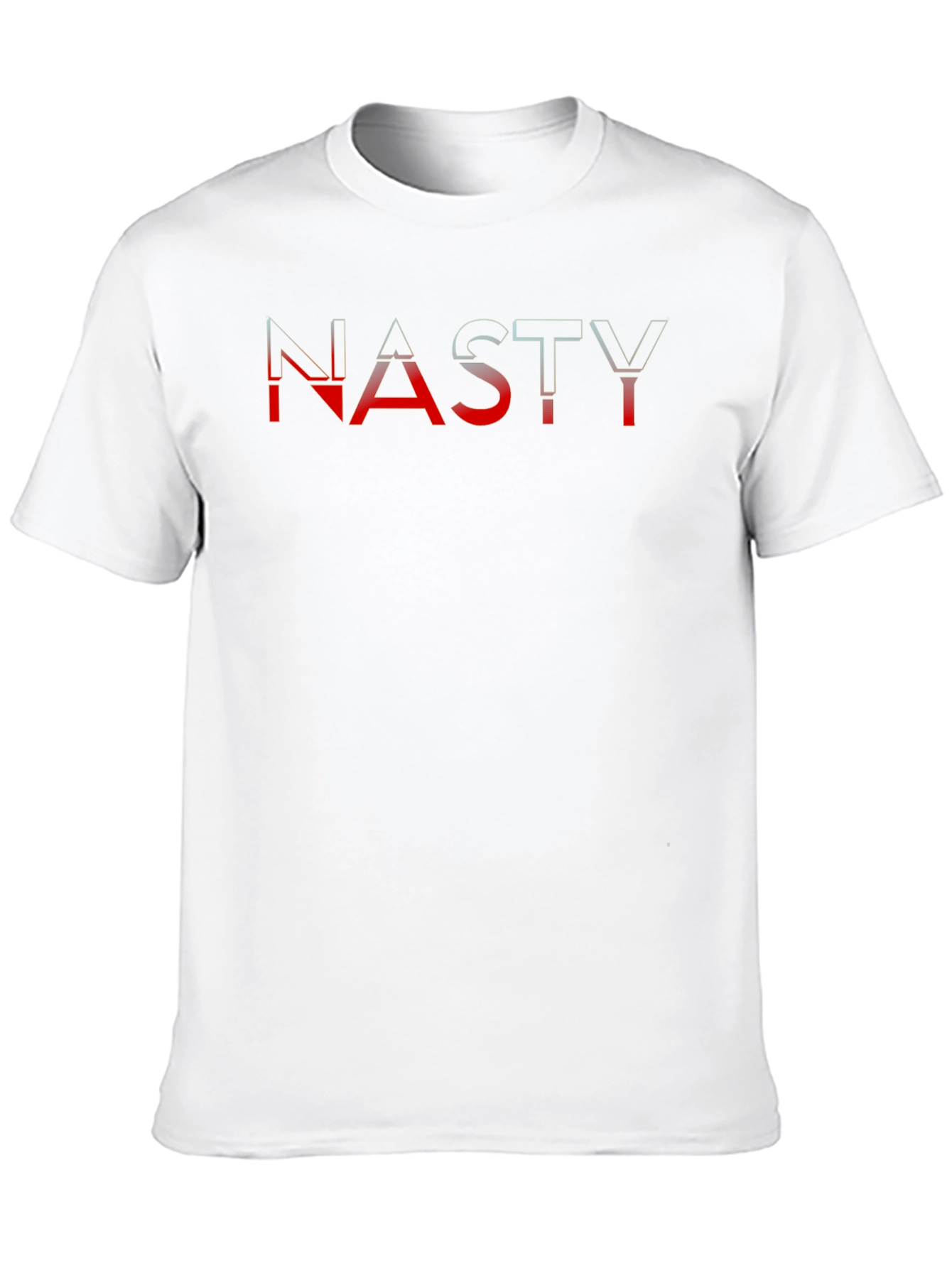 Nasty Graphic T-Shirt - Mens Black Crew Neck Tee