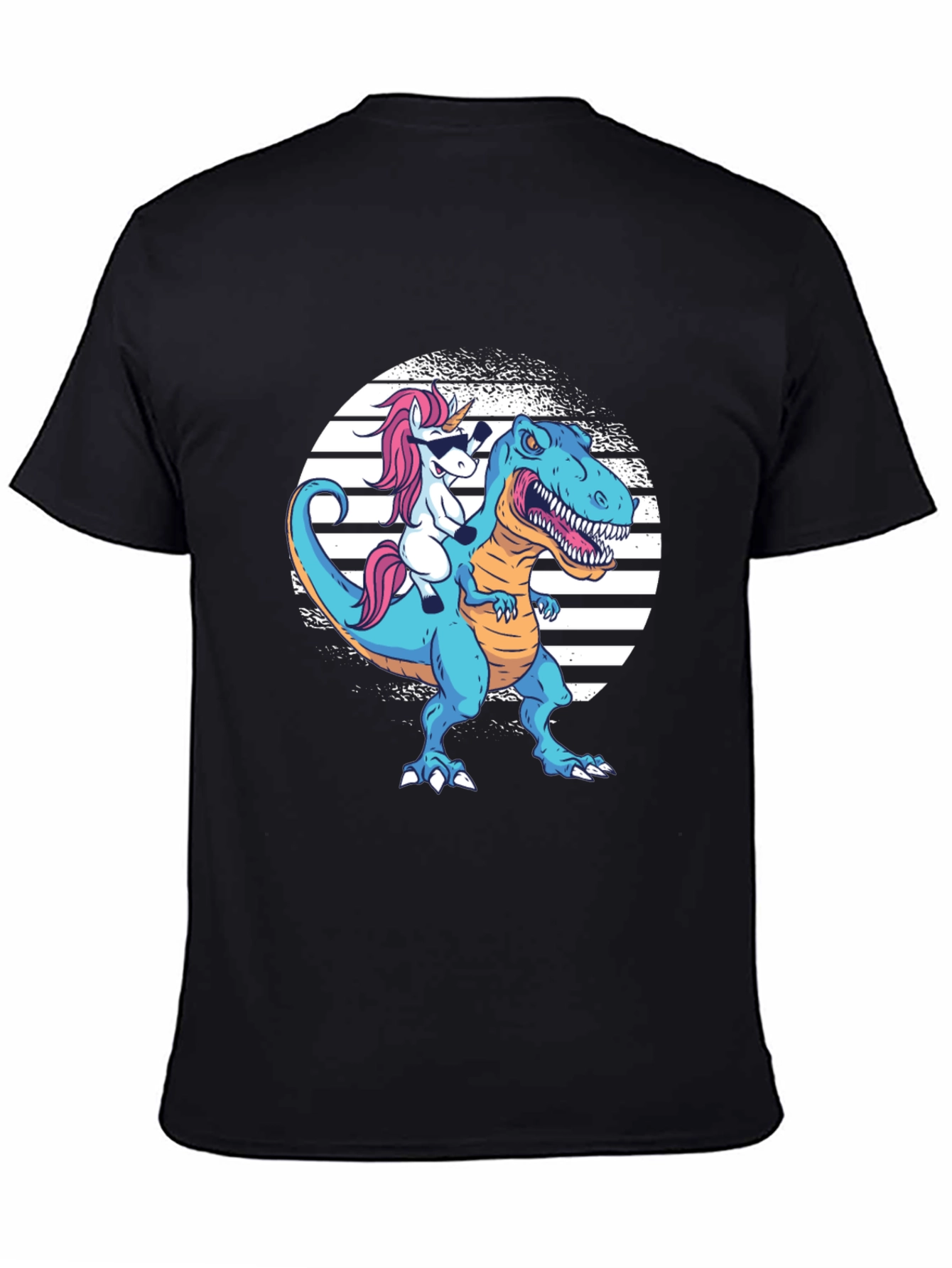 Unicorn Riding Dinosaur T-Shirt