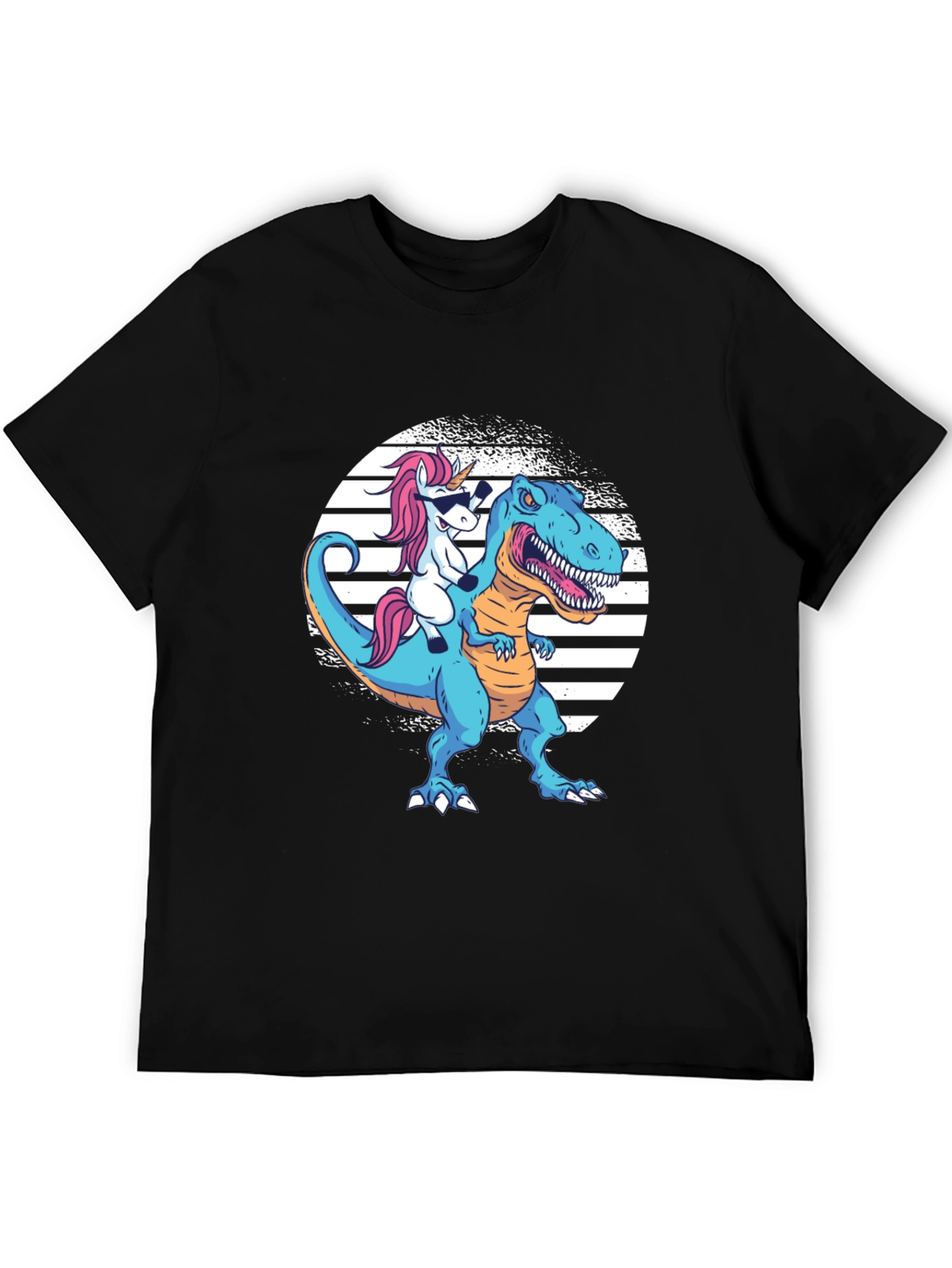 Unicorn Riding Dinosaur T-Shirt