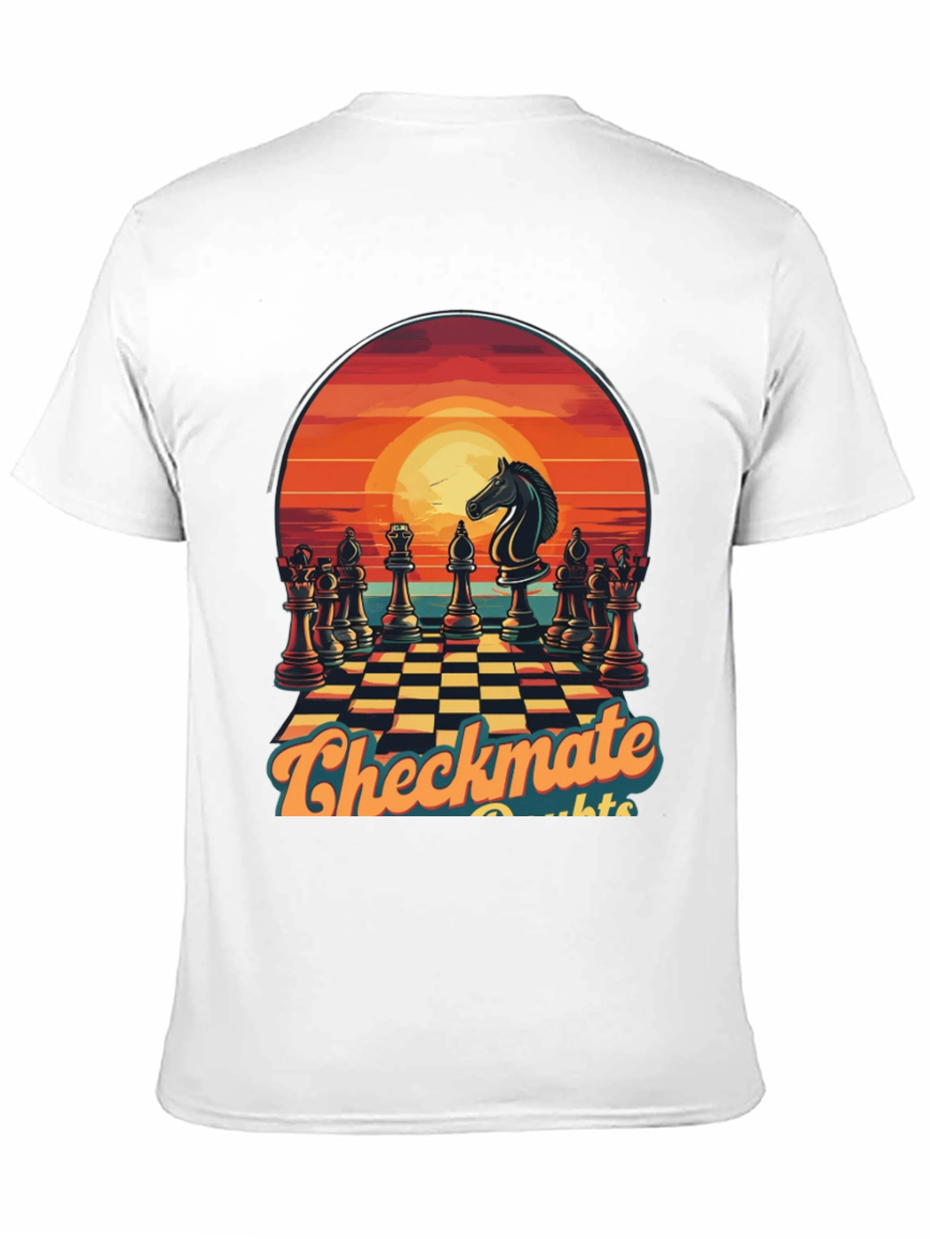 Checkmate Sunset Graphic Tee - Chess Lover T-Shirt