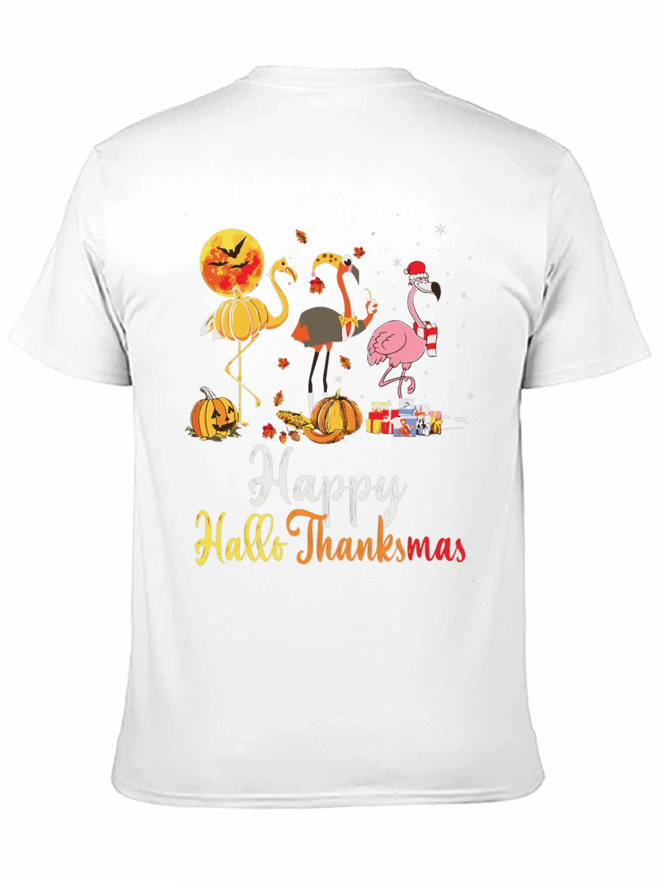 Festive Fall & Holiday Flamingo T-Shirt