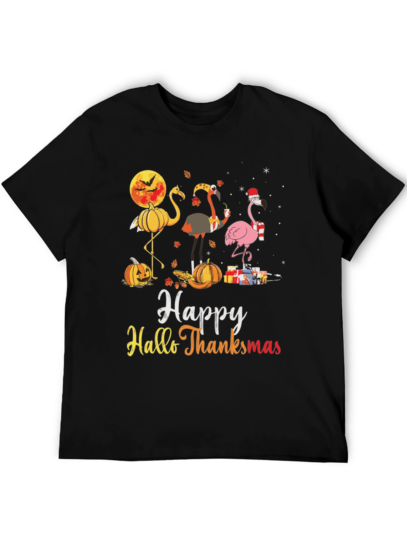Festive Fall & Holiday Flamingo T-Shirt