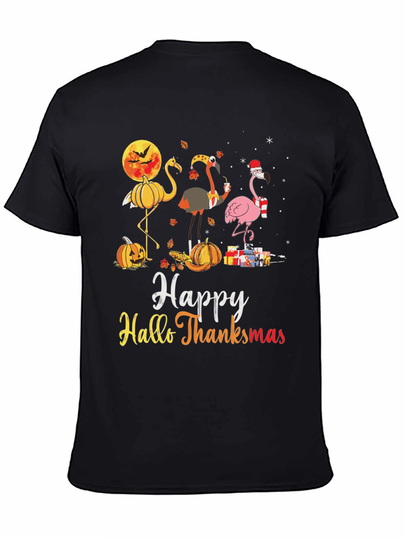 Festive Fall & Holiday Flamingo T-Shirt