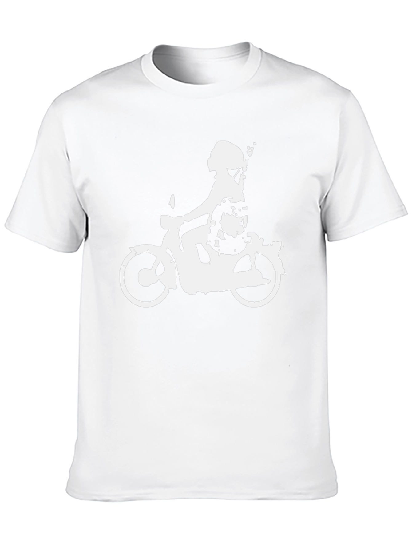 Cool Black T-Shirt with Scooter Design
