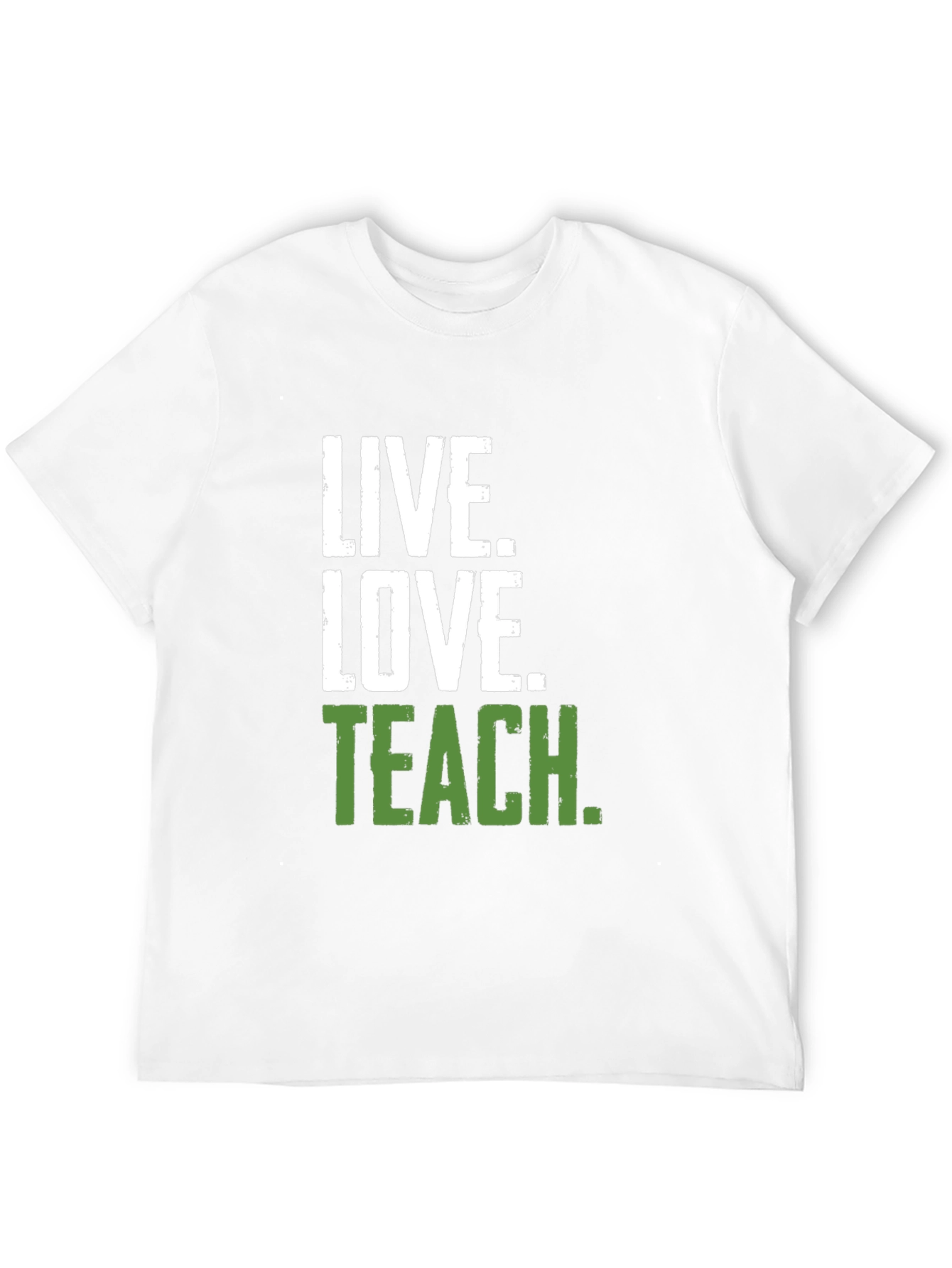 Live Love Teach Black Crewneck T-Shirt