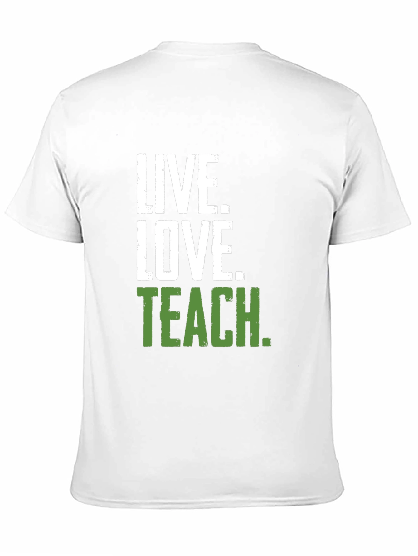 Live Love Teach Black Crewneck T-Shirt