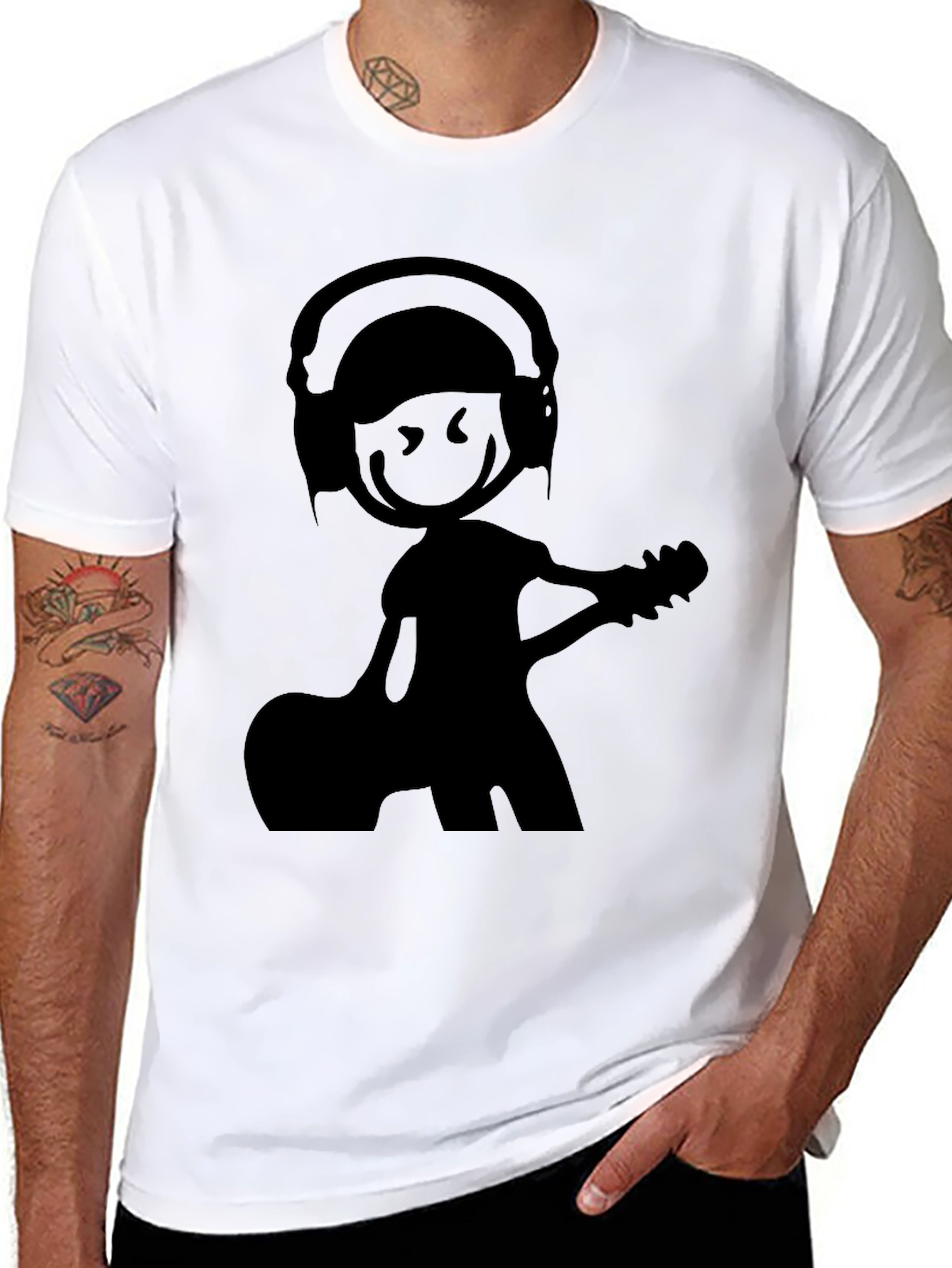 Stick Figure Musician T-Shirt