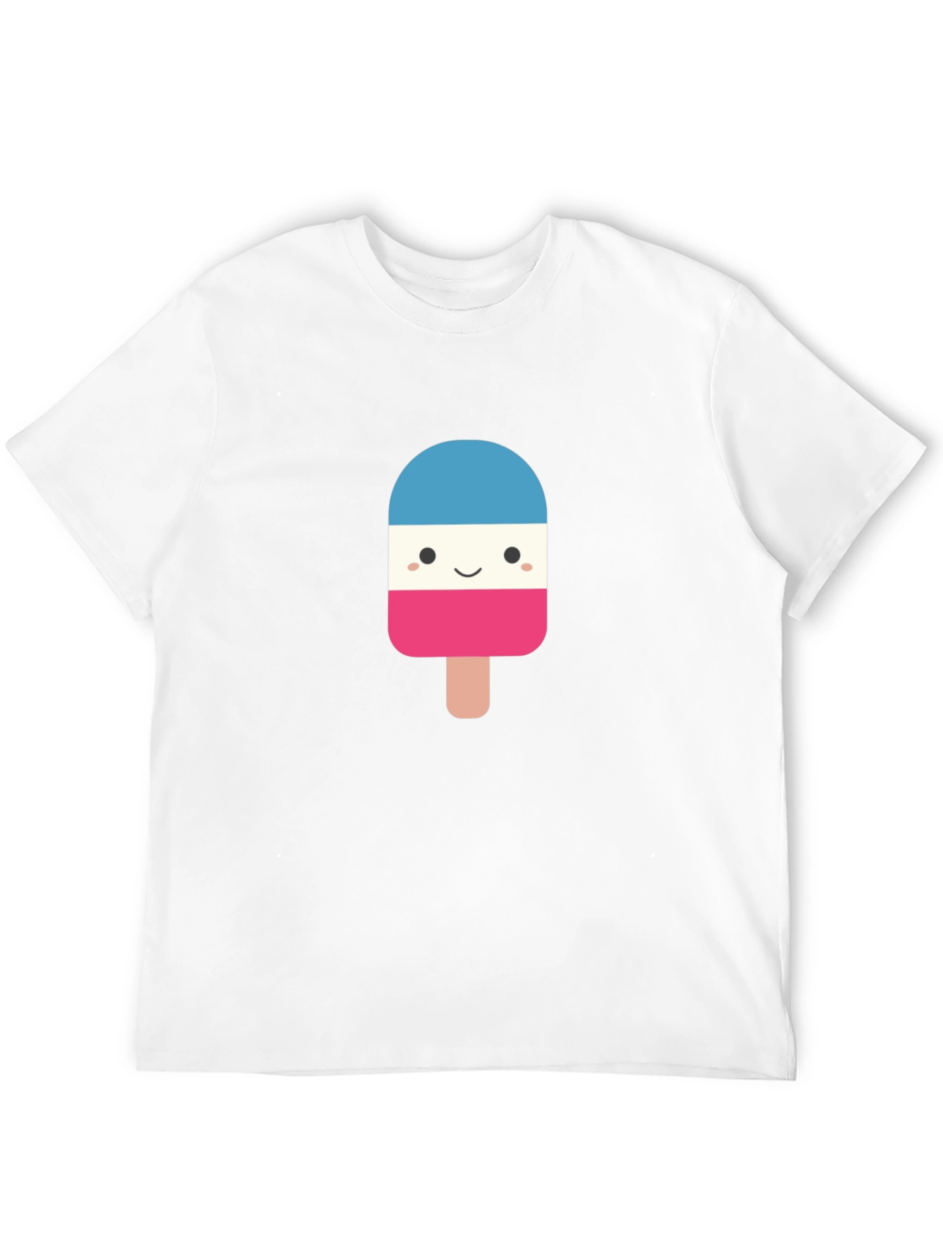 Novelty Popsicle Graphic Tee - Black Cotton Blend