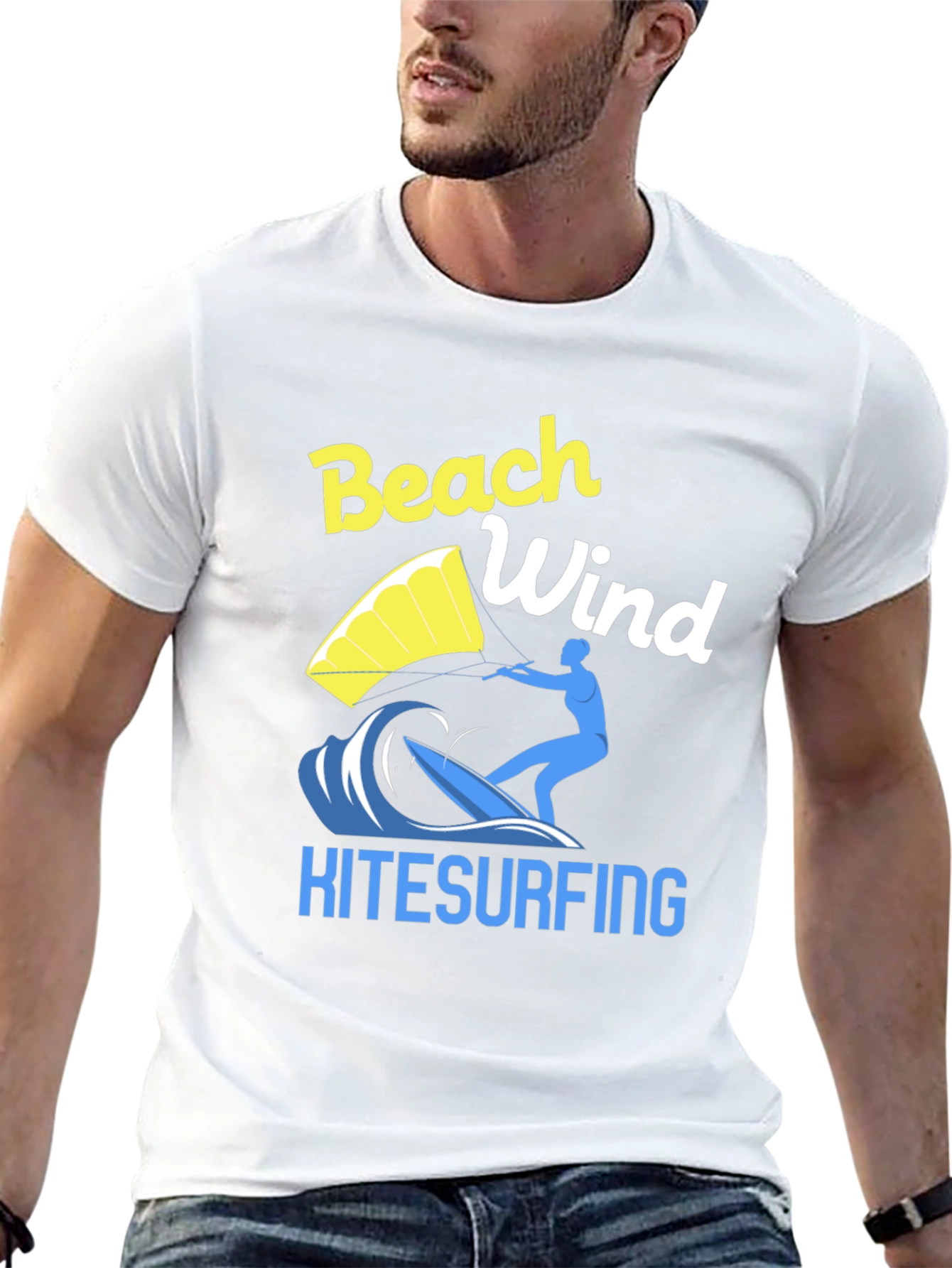 Beach Wind Kitesurfing Graphic Tee