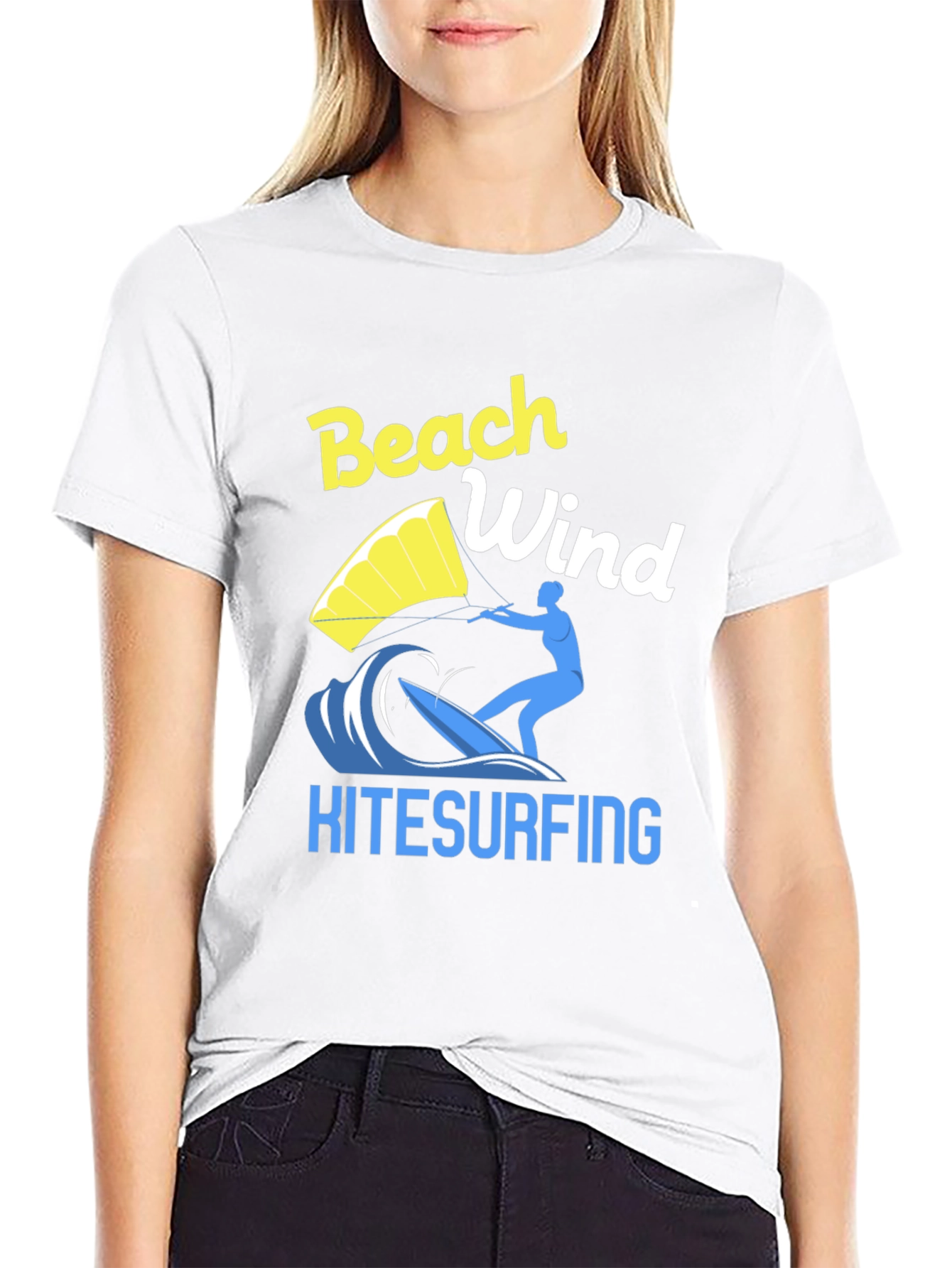Beach Wind Kitesurfing Graphic Tee
