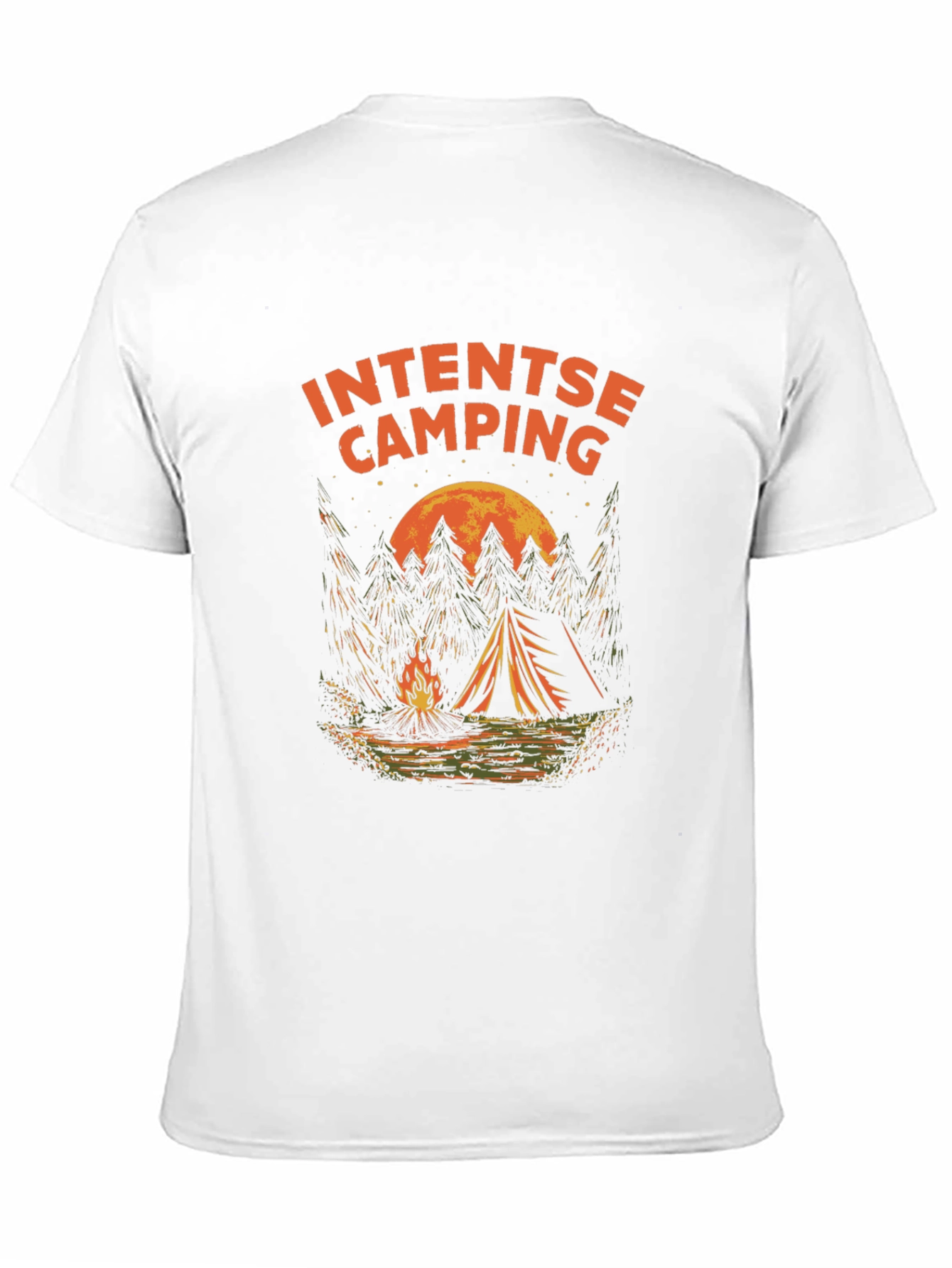 Intense Camping Graphic T-Shirt - Black