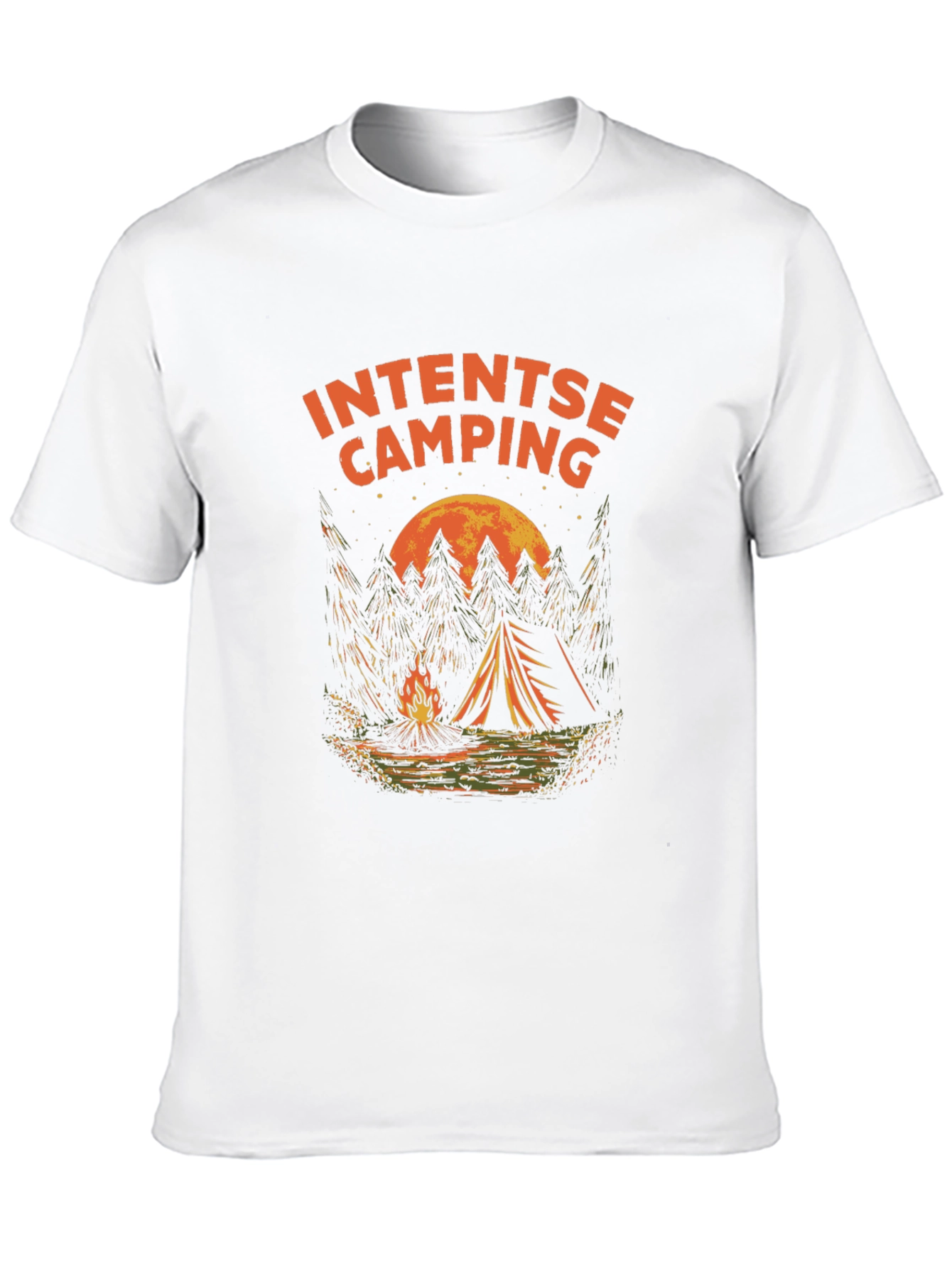 Intense Camping Graphic T-Shirt - Black