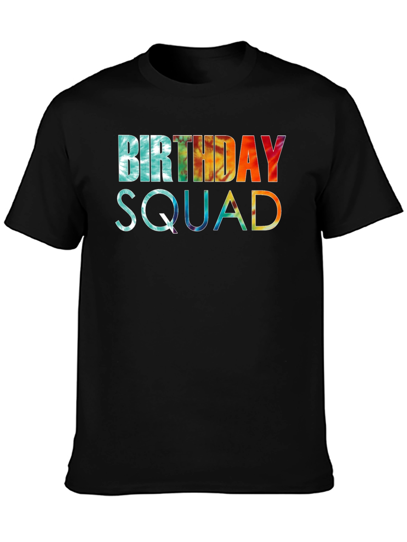 Birthday Squad Tie Dye Graphic Tee
