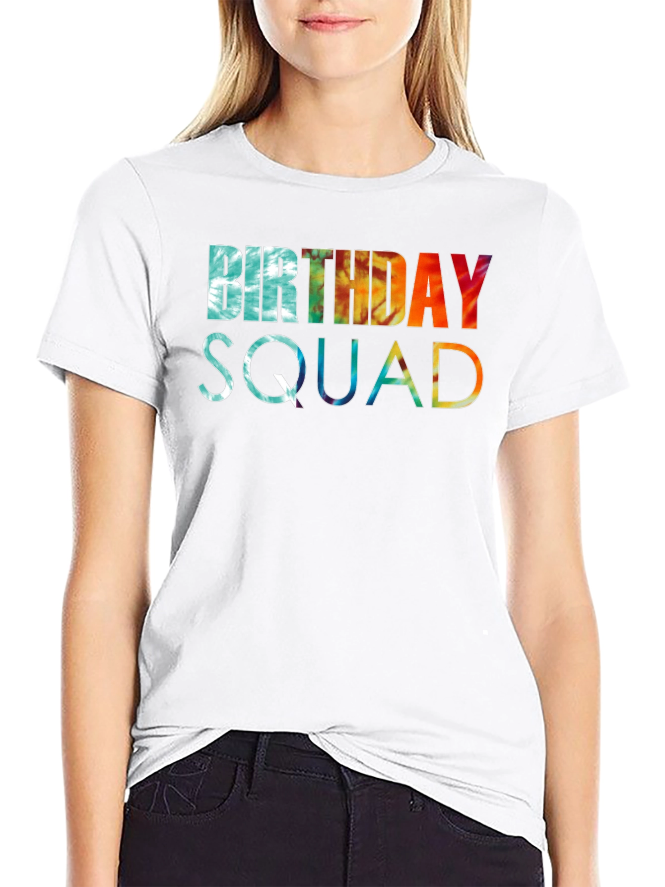 Birthday Squad Tie Dye Graphic Tee