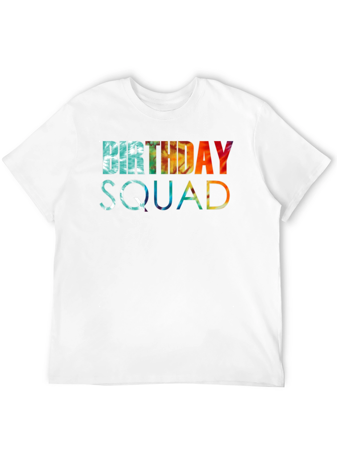 Birthday Squad Tie Dye Graphic Tee