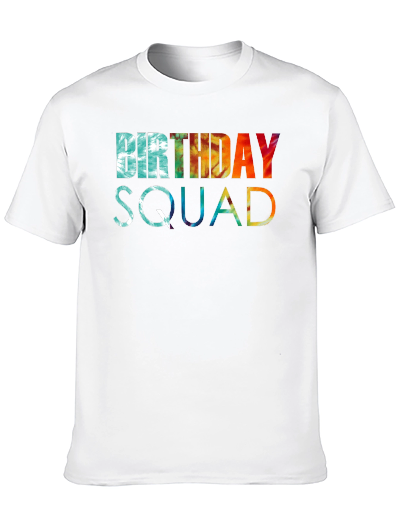 Birthday Squad Tie Dye Graphic Tee