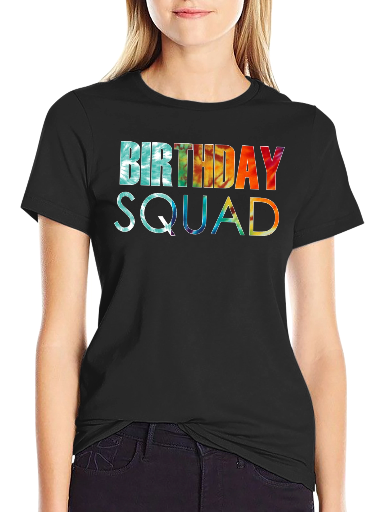 Birthday Squad Tie Dye Graphic Tee