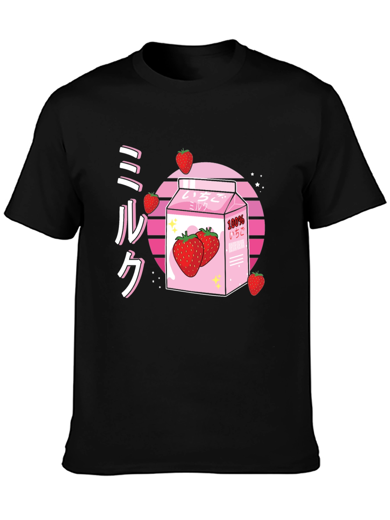 Strawberry Milk T-Shirt - Kawaii Style