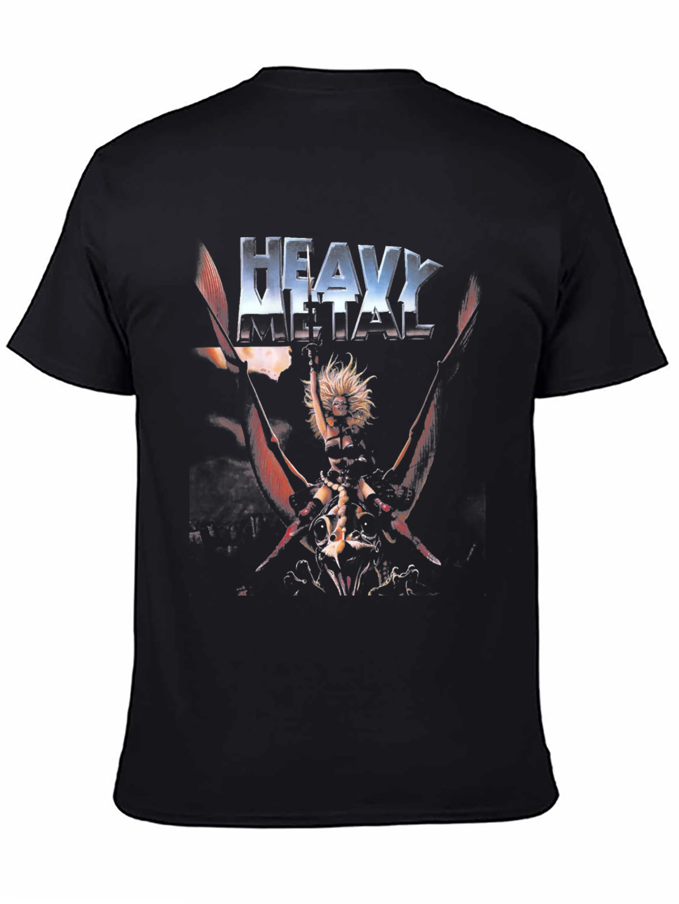 Heavy Metal T-Shirt - Classic Sci-Fi Fantasy Design