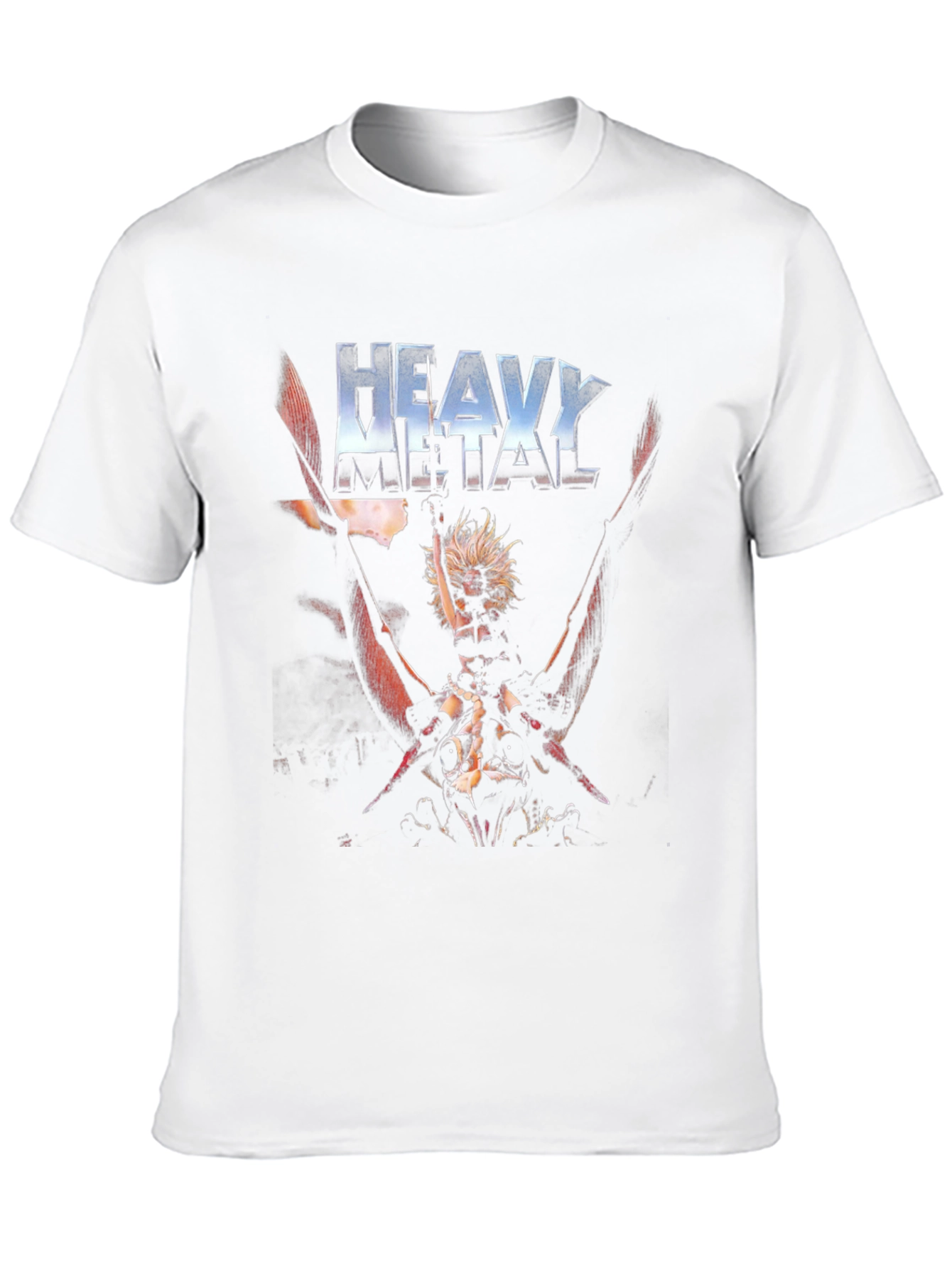 Heavy Metal T-Shirt - Classic Sci-Fi Fantasy Design
