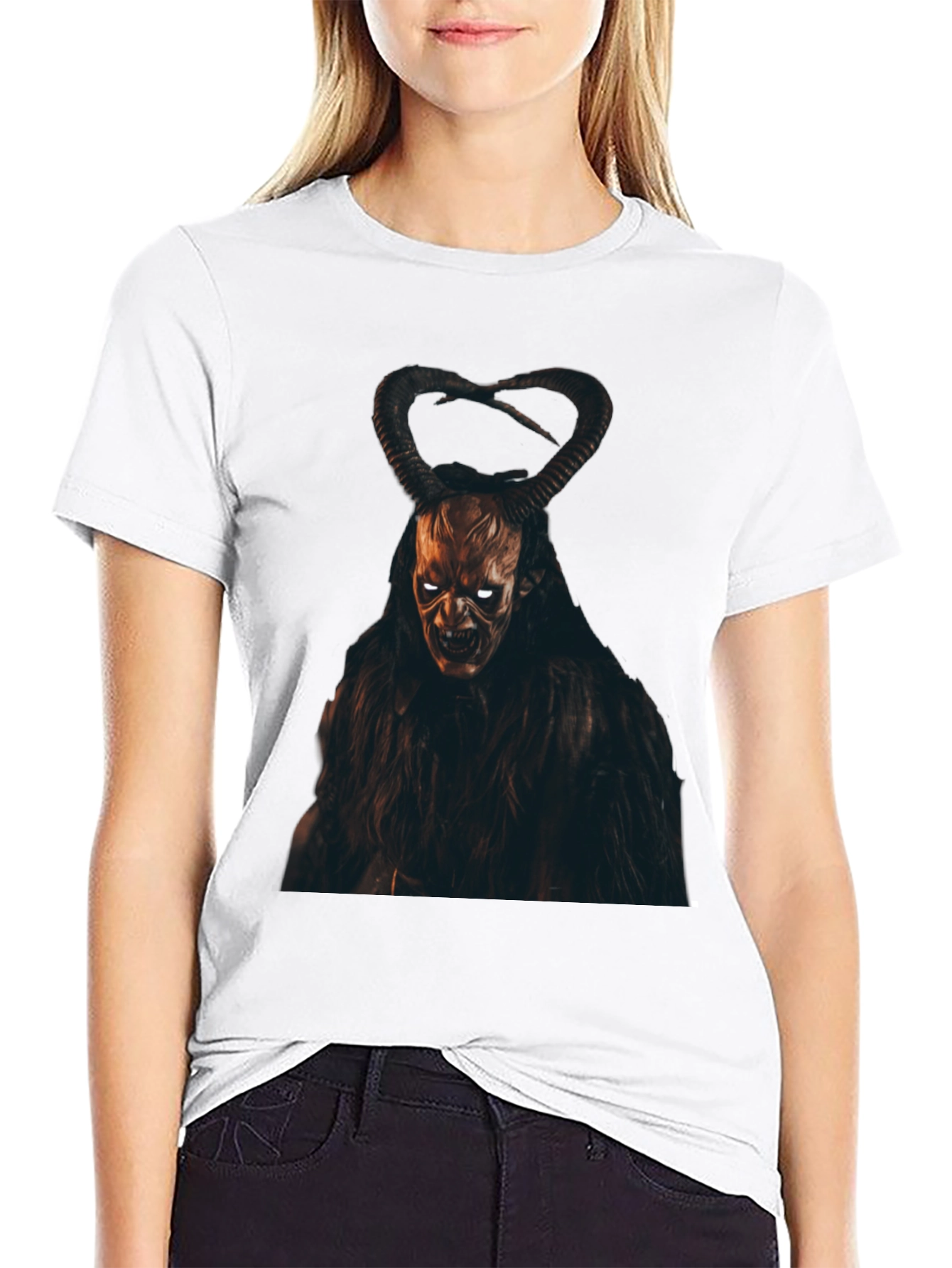 Krampus Graphic Tee - Dark Devilish Design