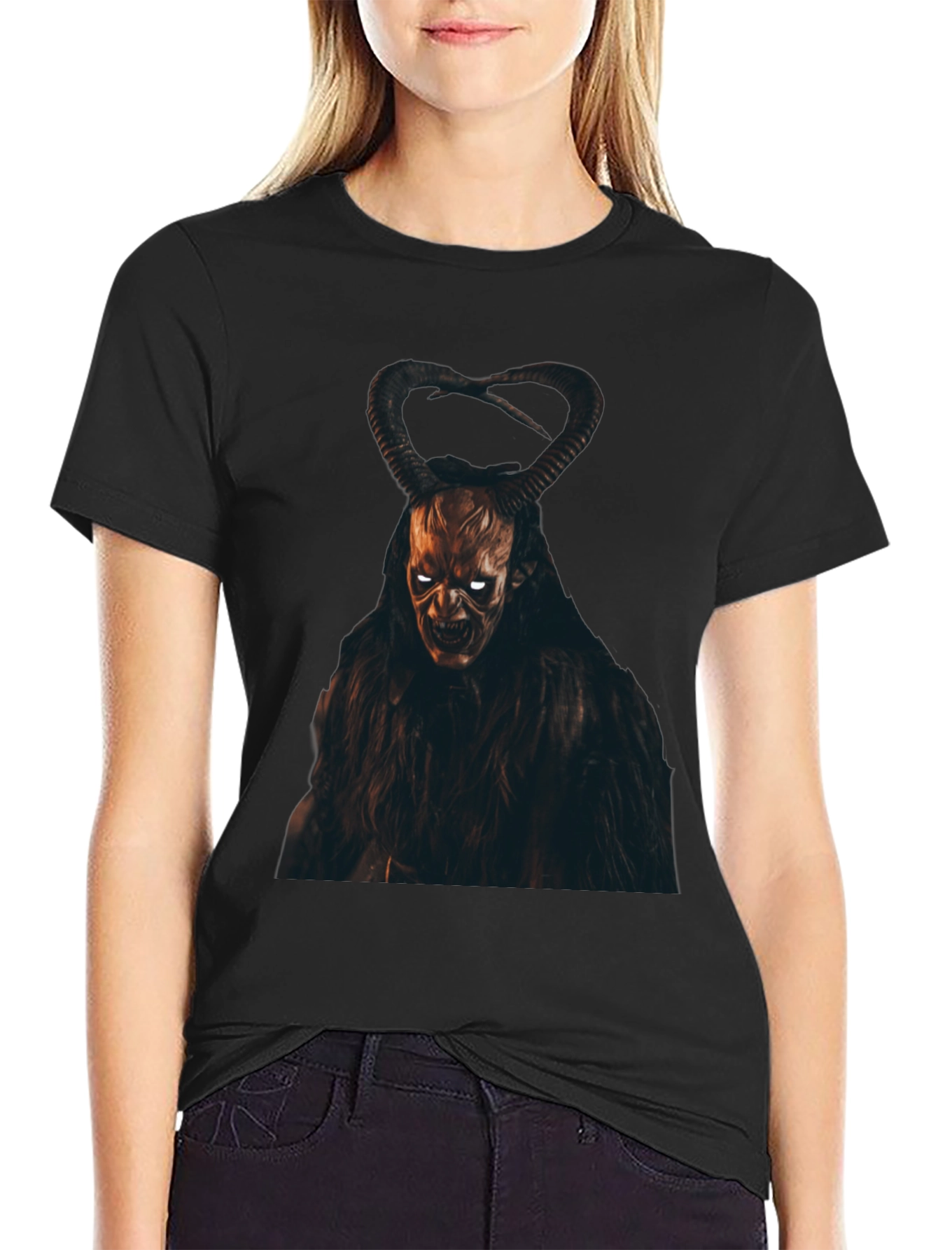 Krampus Graphic Tee - Dark Devilish Design