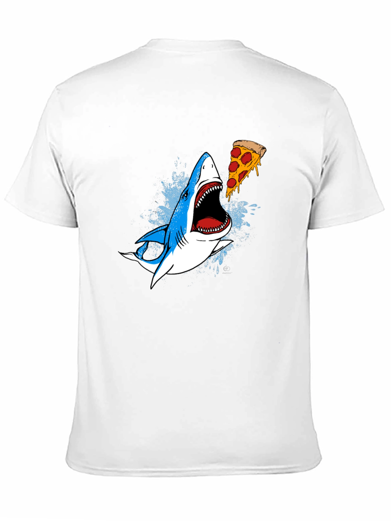 Shark Pizza Graphic Tee - Novelty Print T-Shirt