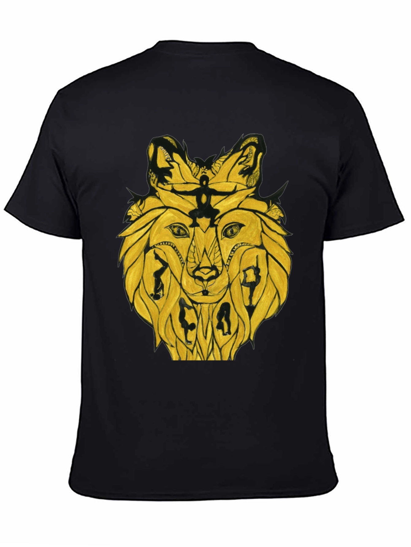 Abstract Lion T-Shirt - Unique Graphic Tee