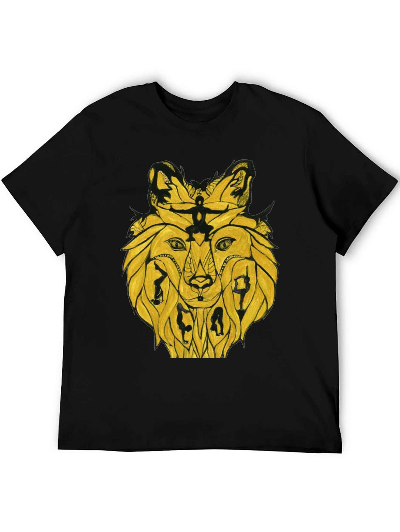 Abstract Lion T-Shirt - Unique Graphic Tee