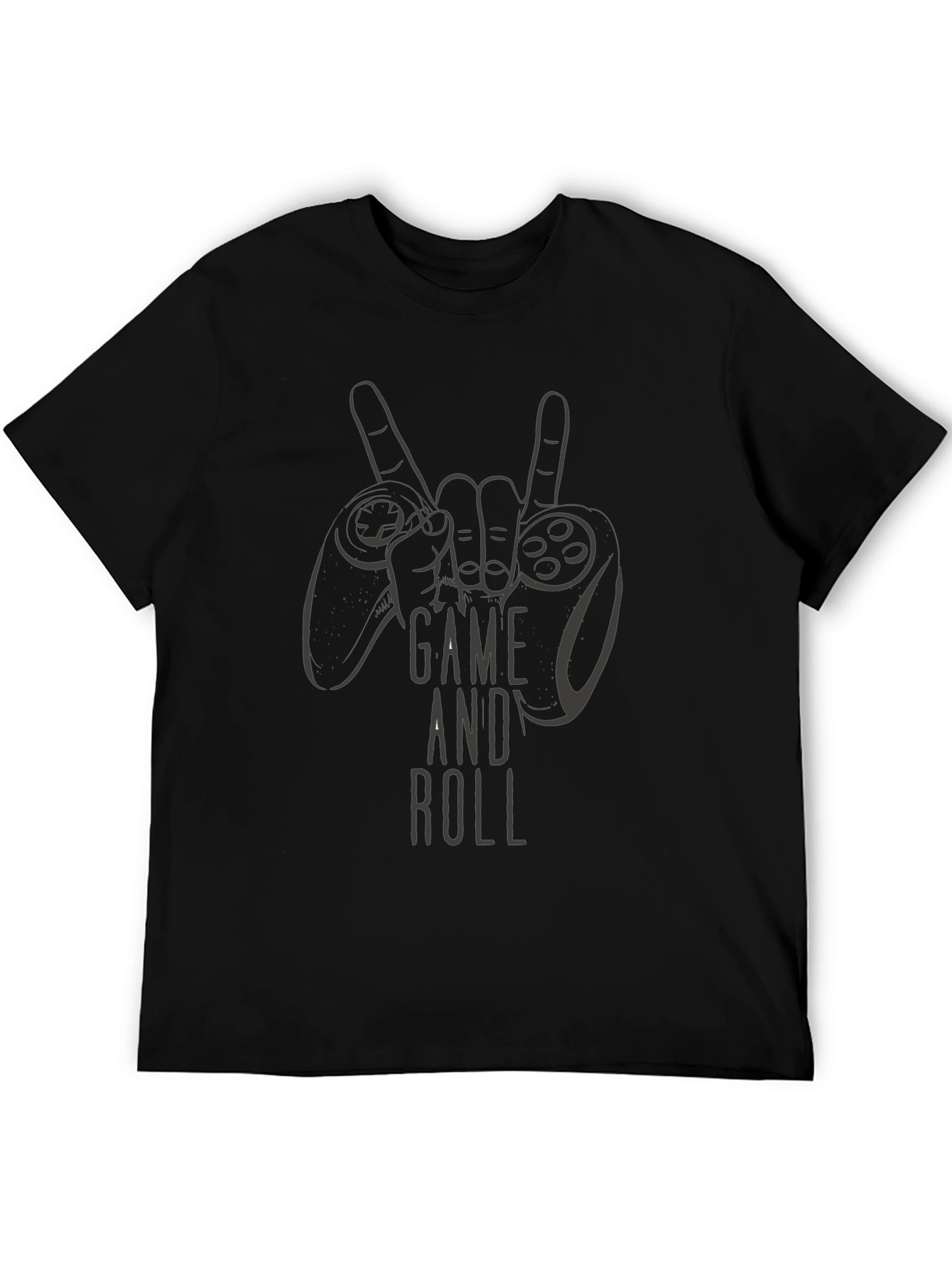 Game And Roll T-Shirt - Gamer Rocker Style