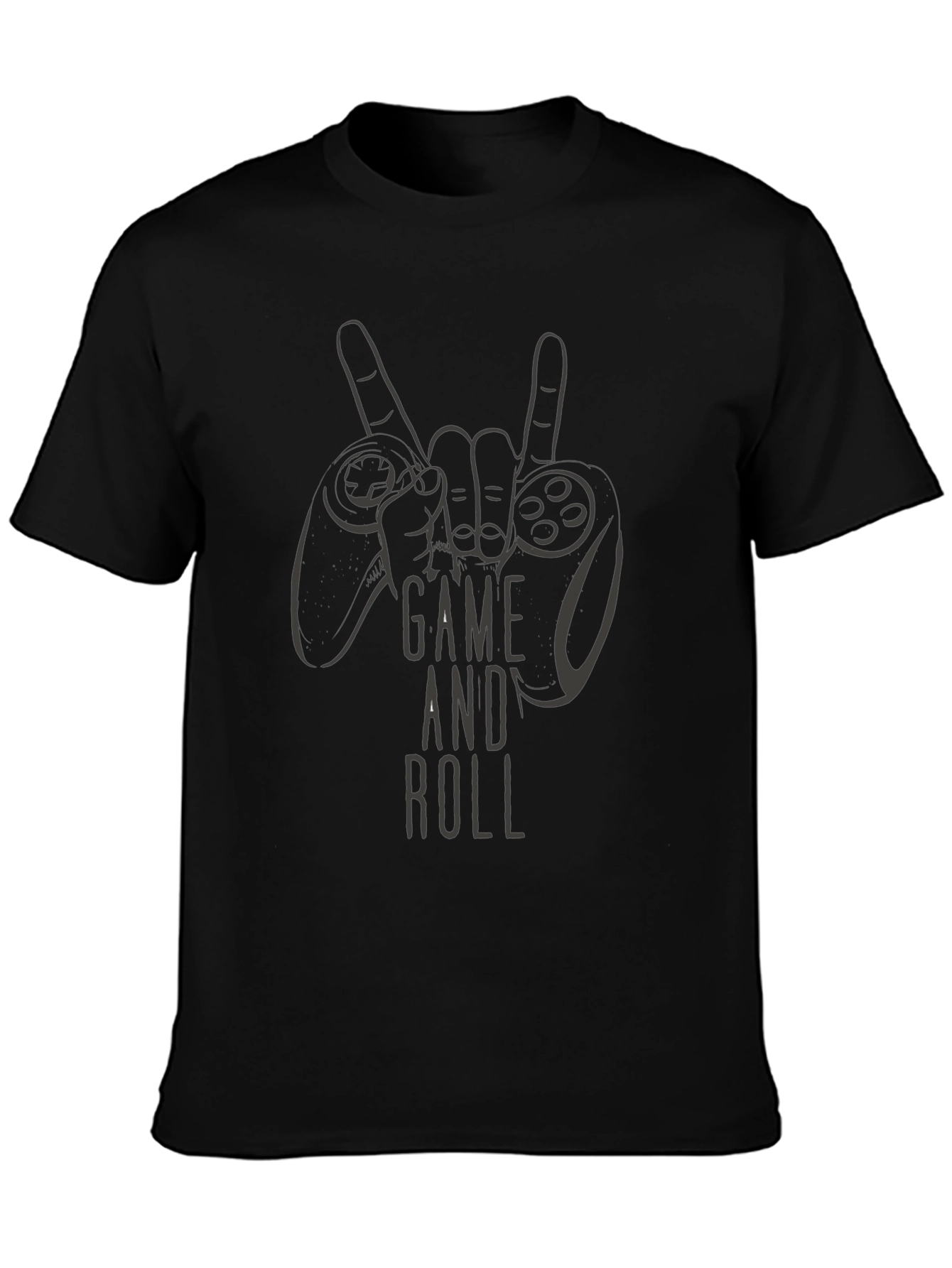 Game And Roll T-Shirt - Gamer Rocker Style