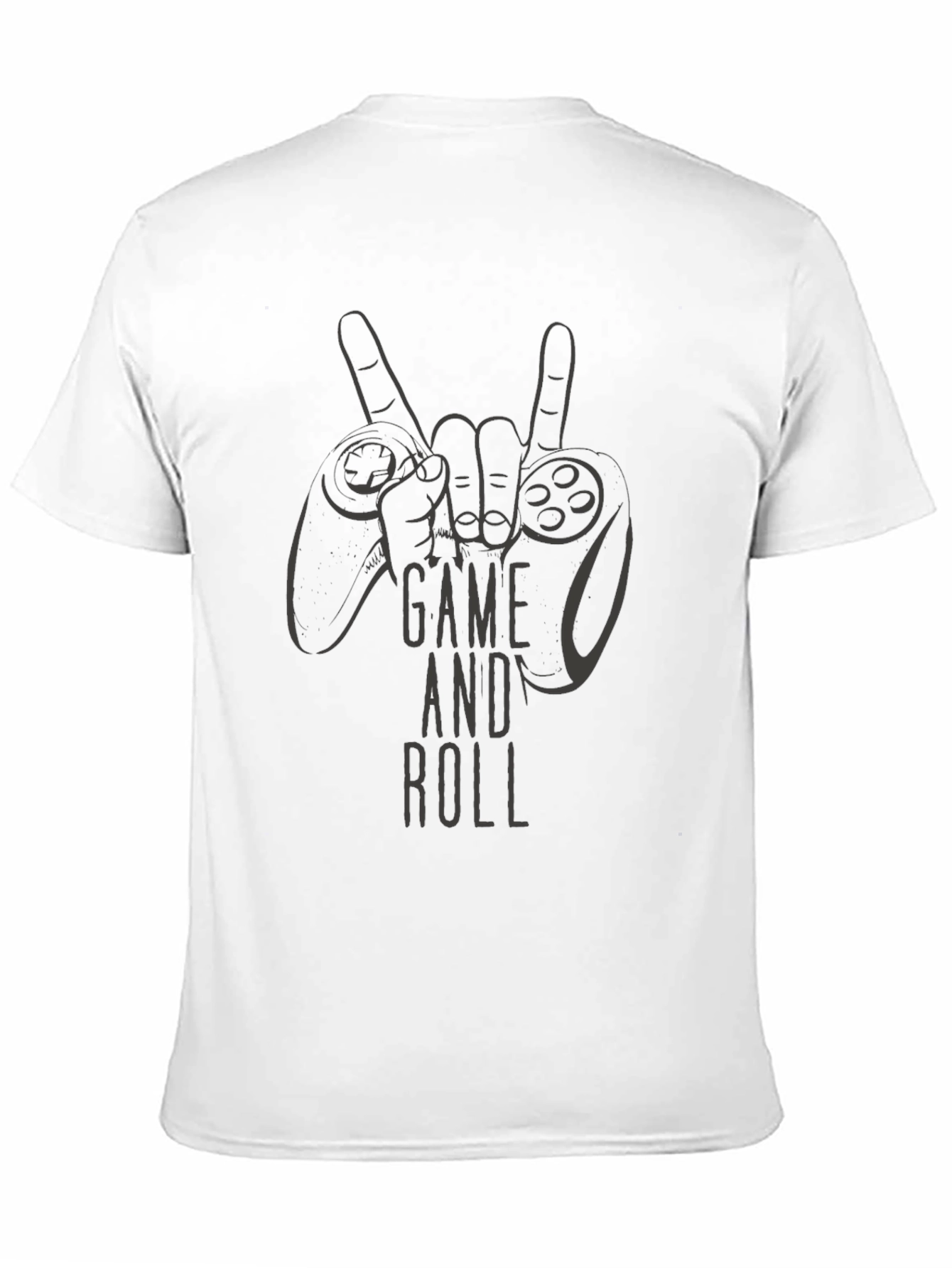 Game And Roll T-Shirt - Gamer Rocker Style