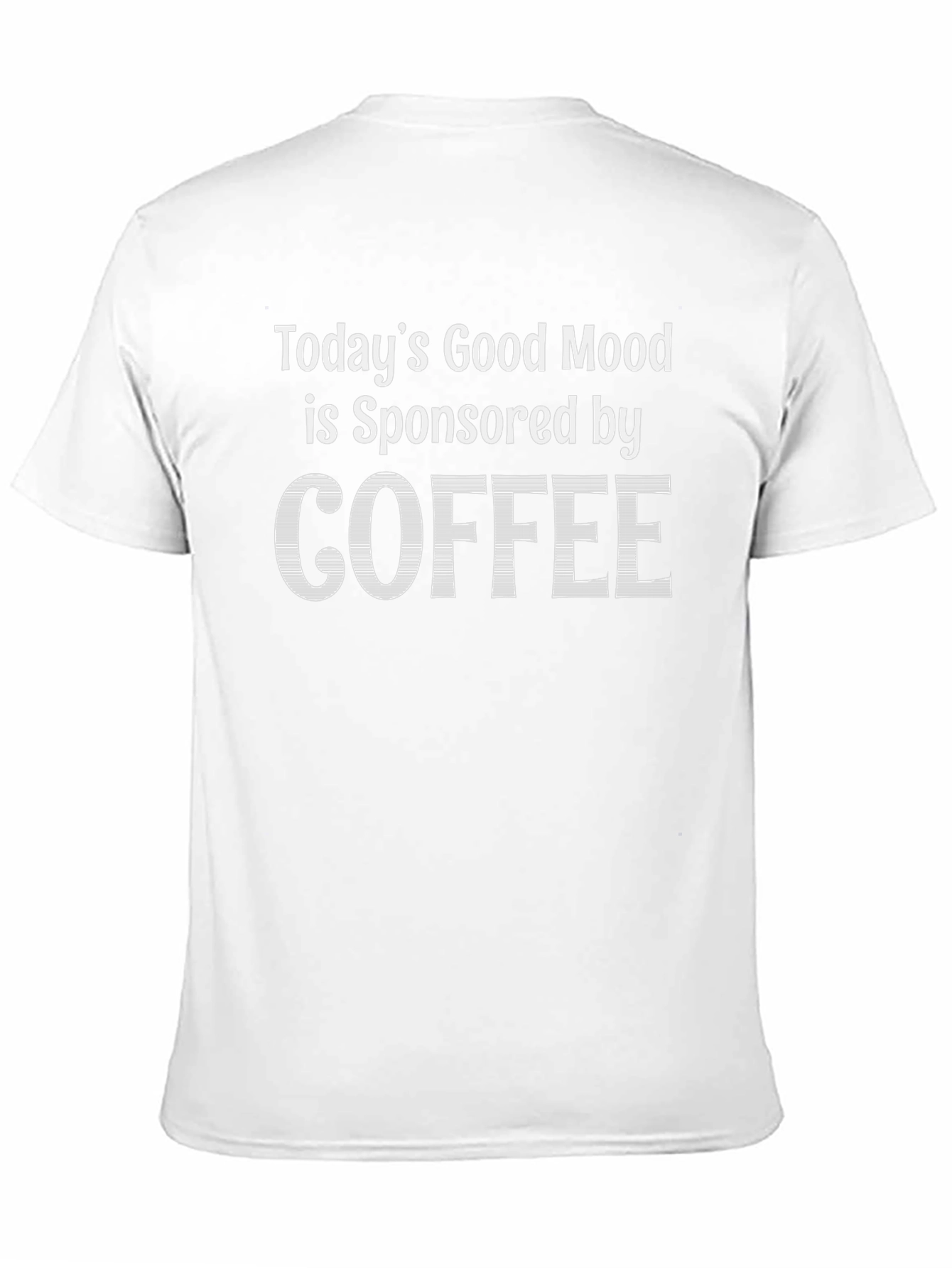 Coffee Sponsored Good Mood Black T-Shirt
