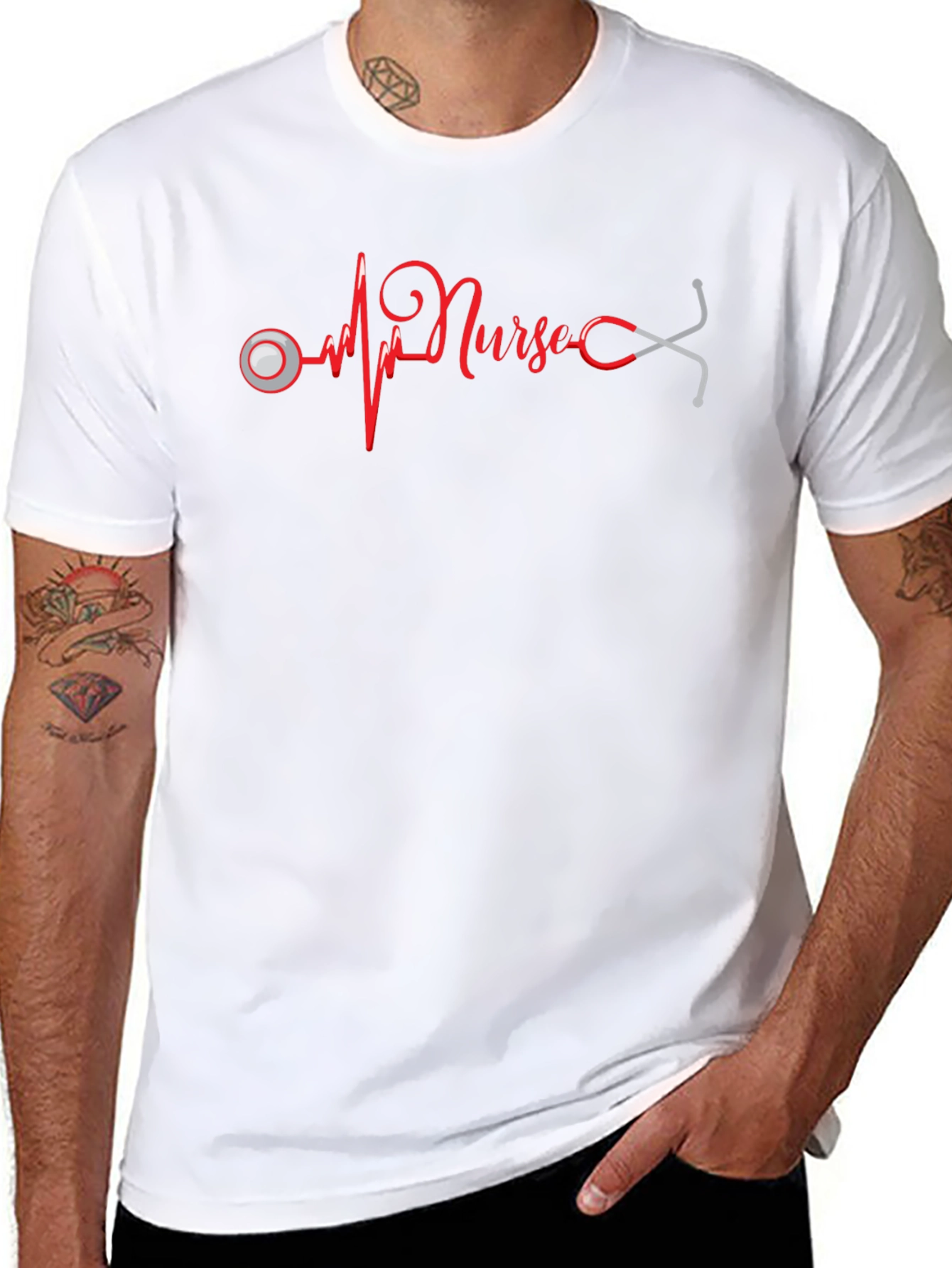 Nurse Stethoscope Heartbeat T-Shirt