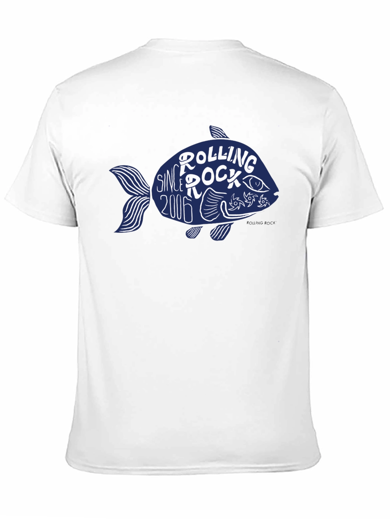 Rolling Rock Since 2006 Fish Graphic T-Shirt