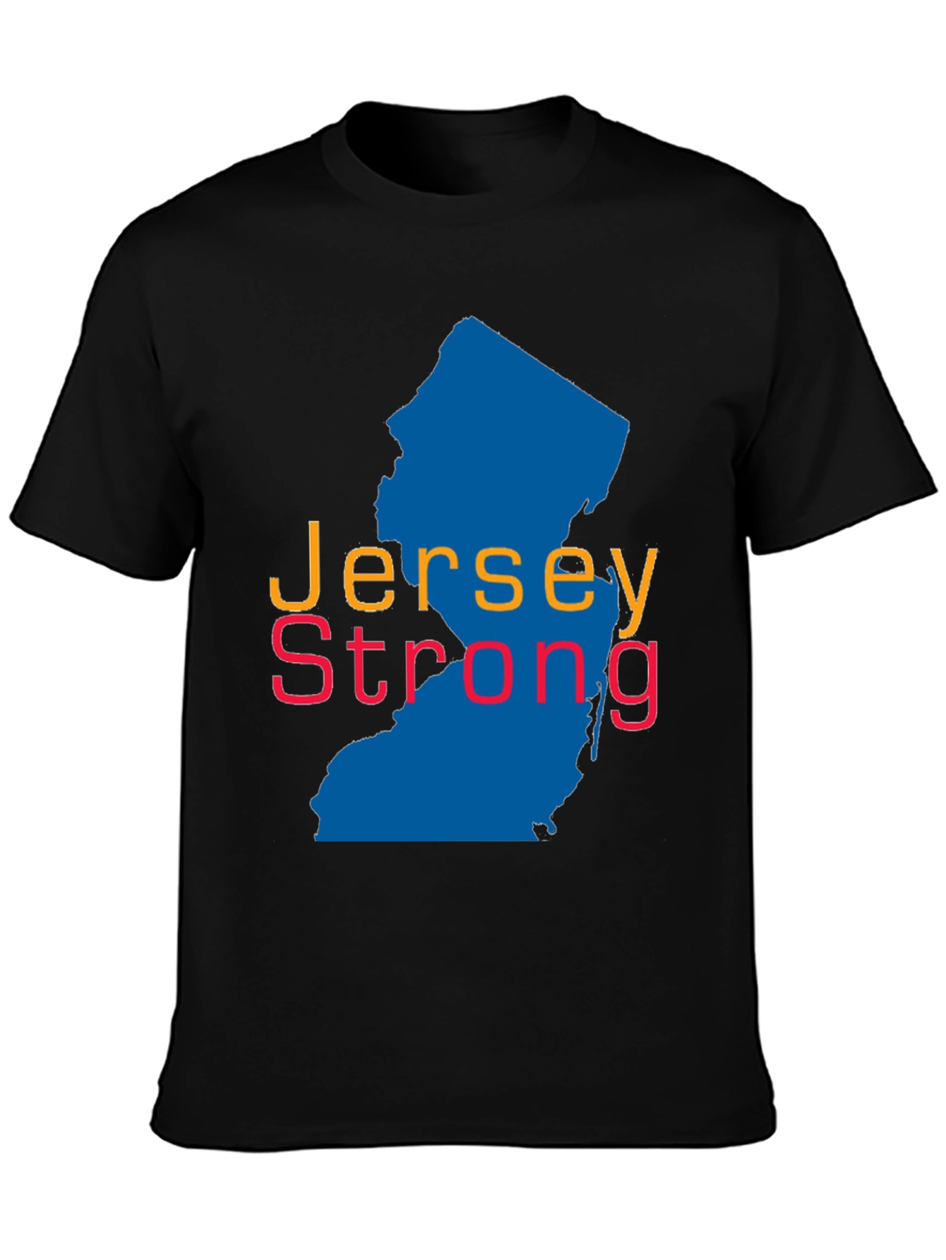 Jersey Strong Graphic T-Shirt - Black